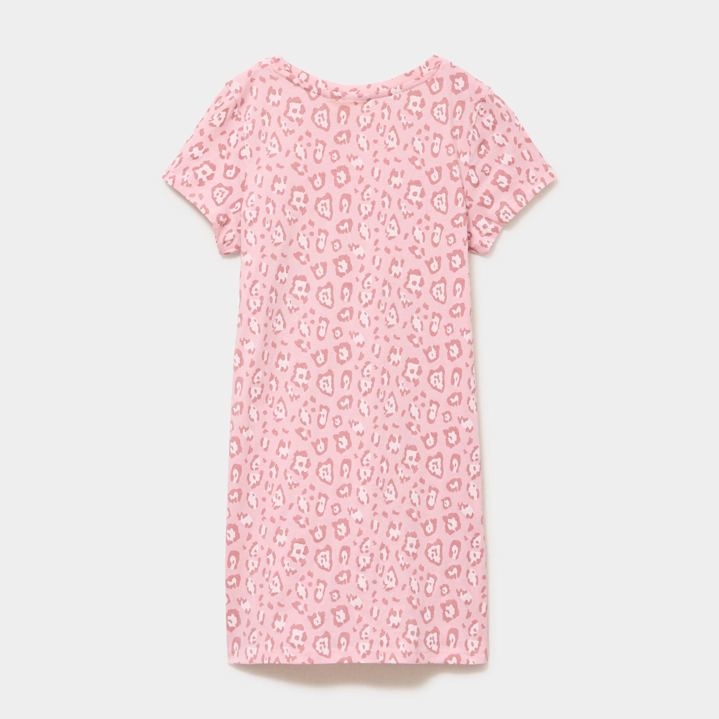 Chemise de nuit mi-longue coton Stitch rose fille