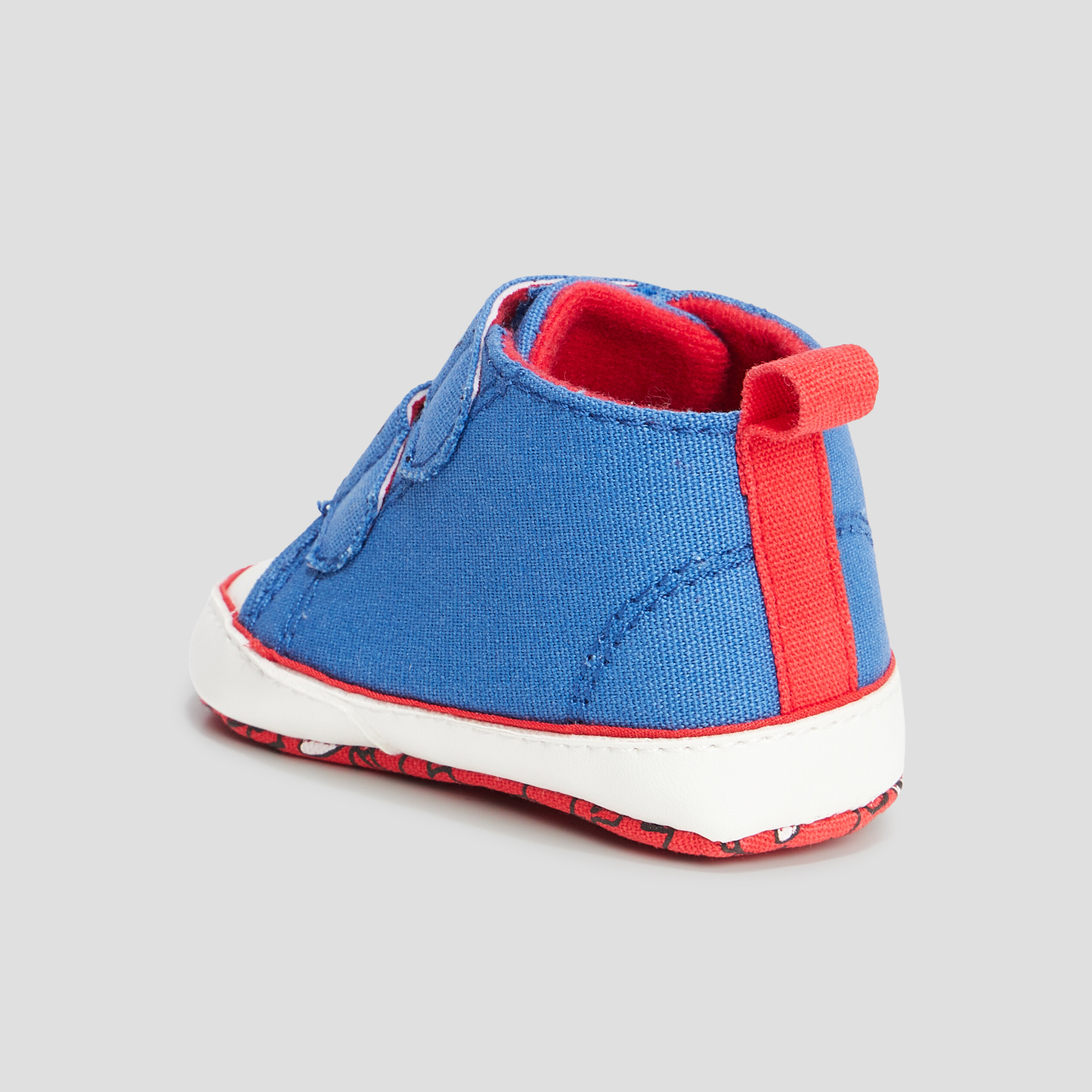 Bottillons à scratchs Mickey bleu bébé garçon