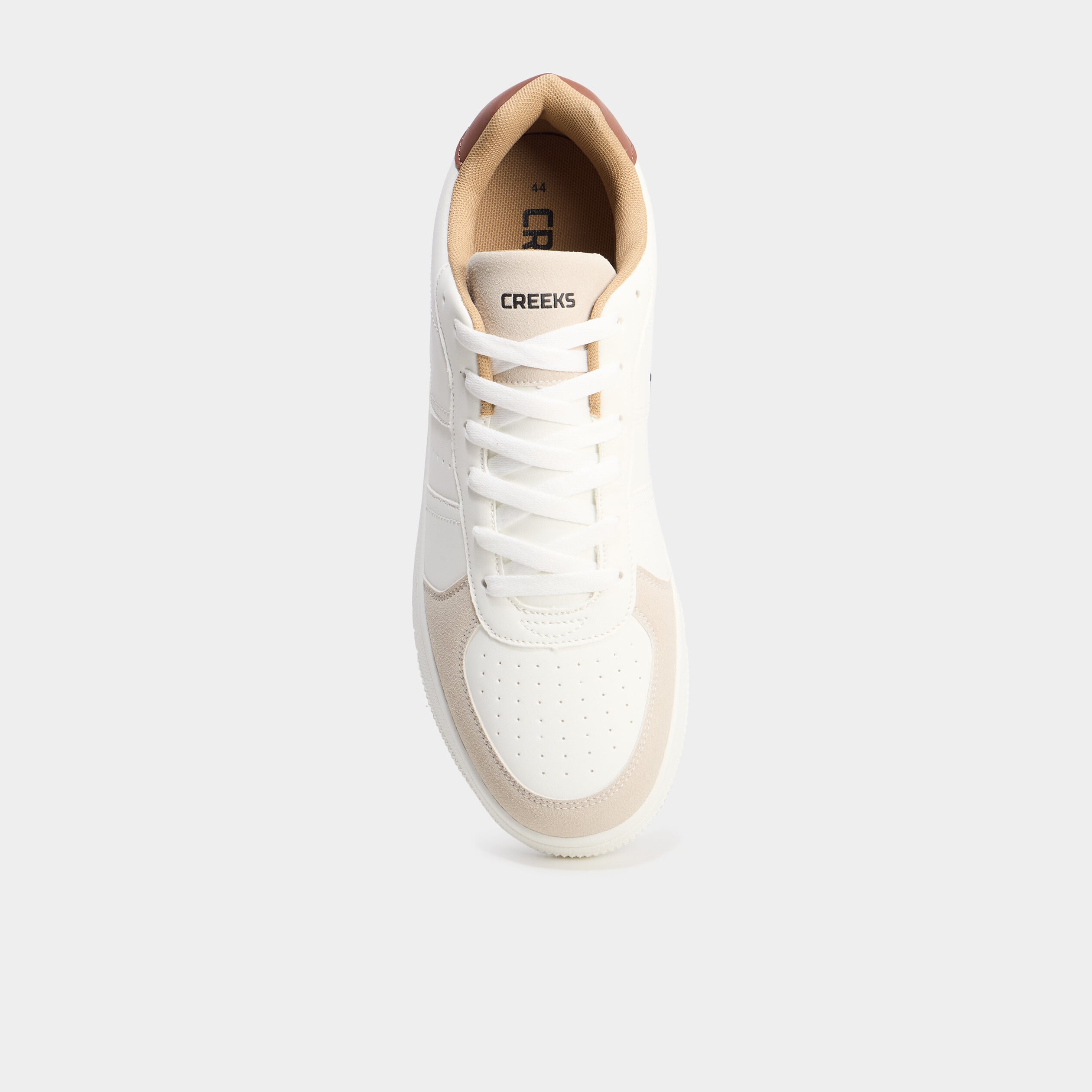 Tennis basses &agrave; lacets blanc homme