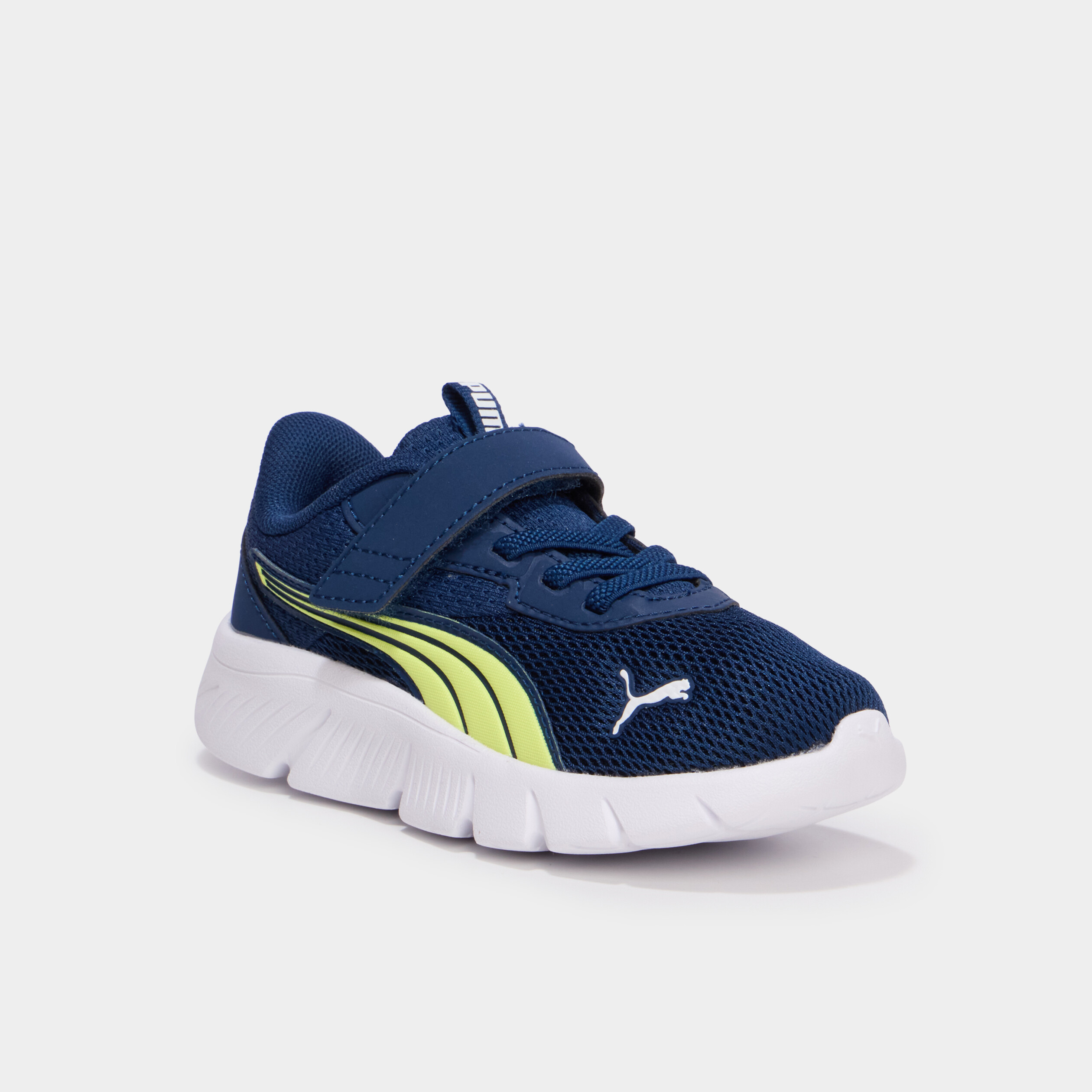 Baskets running &agrave; scratchs Puma jaune citron gar&ccedil;on