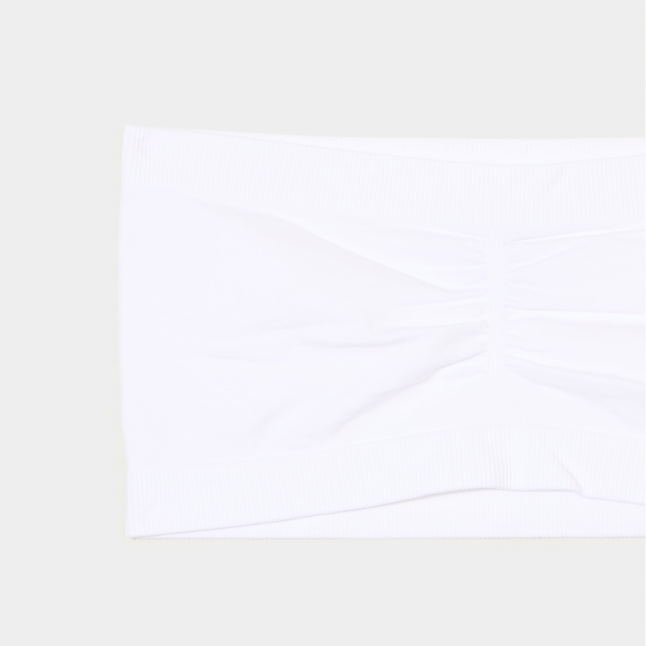 Lot 2 bandeaux coton sans armatures blanc femme