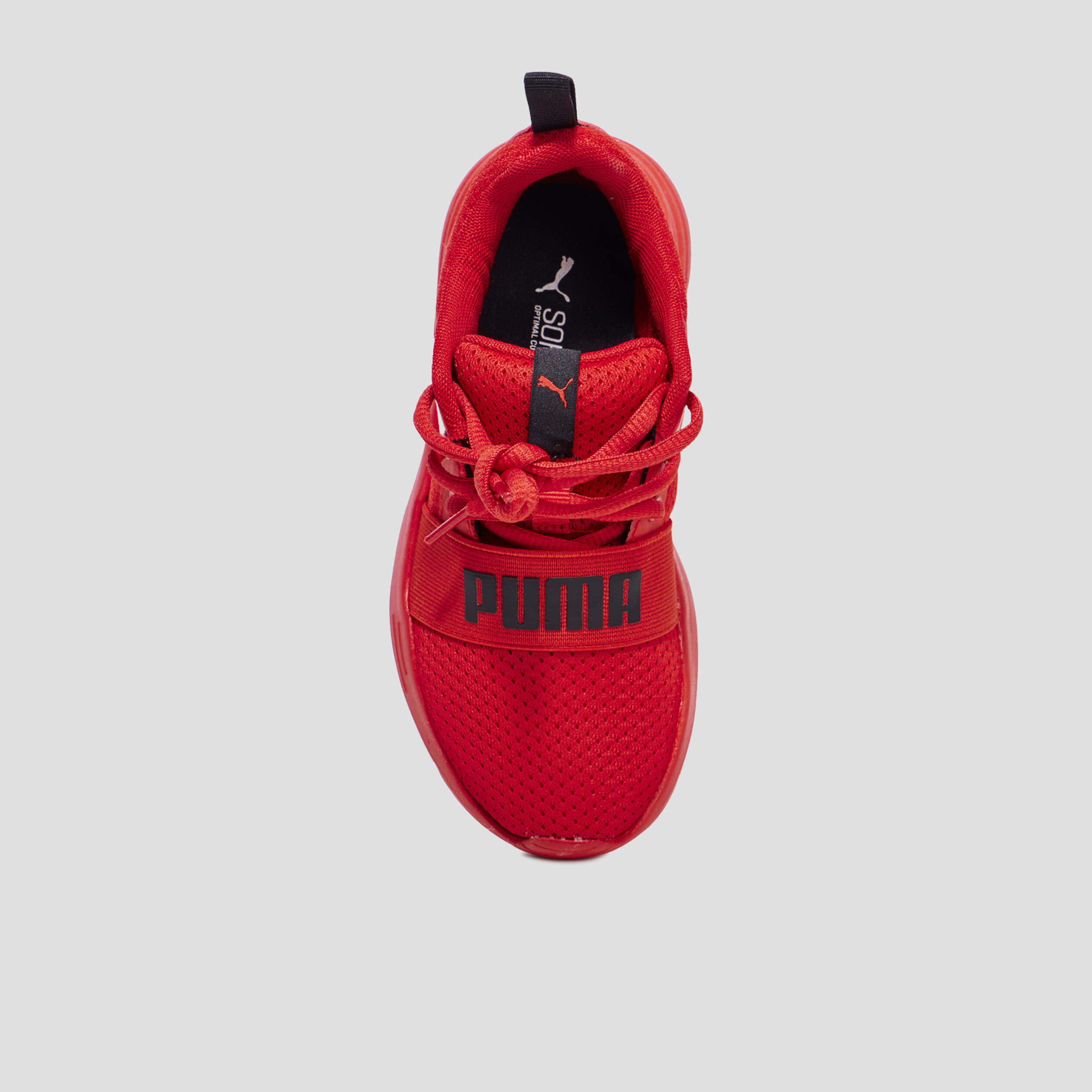 Baskets running à lacets Puma Wired Run rouge garçon