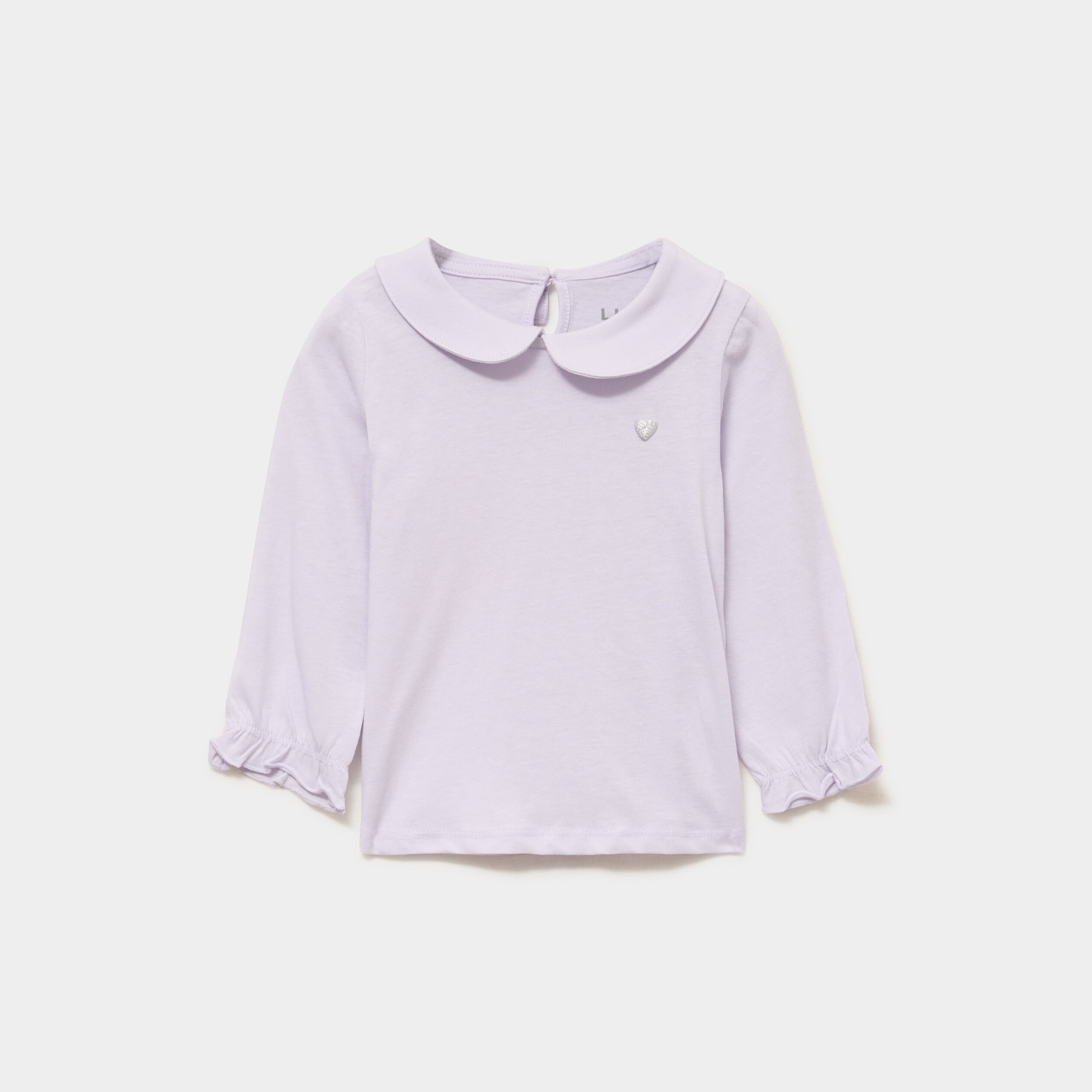 T-shirt col claudine manches longues parme b&eacute;b&eacute; fille