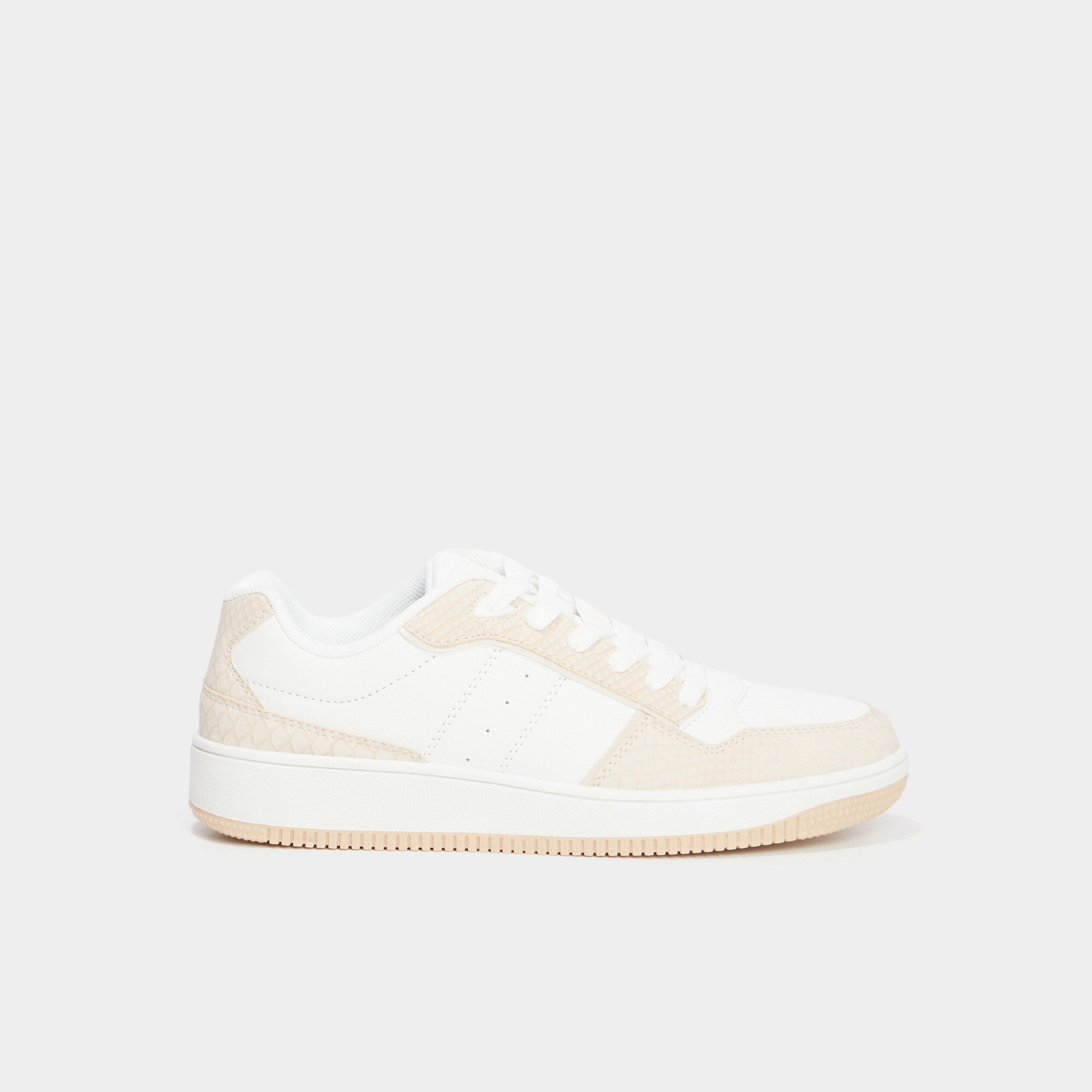 tennis basses semelle epaisse creeks rose femme Tennis basses semelle épaisse Creeks rose femme