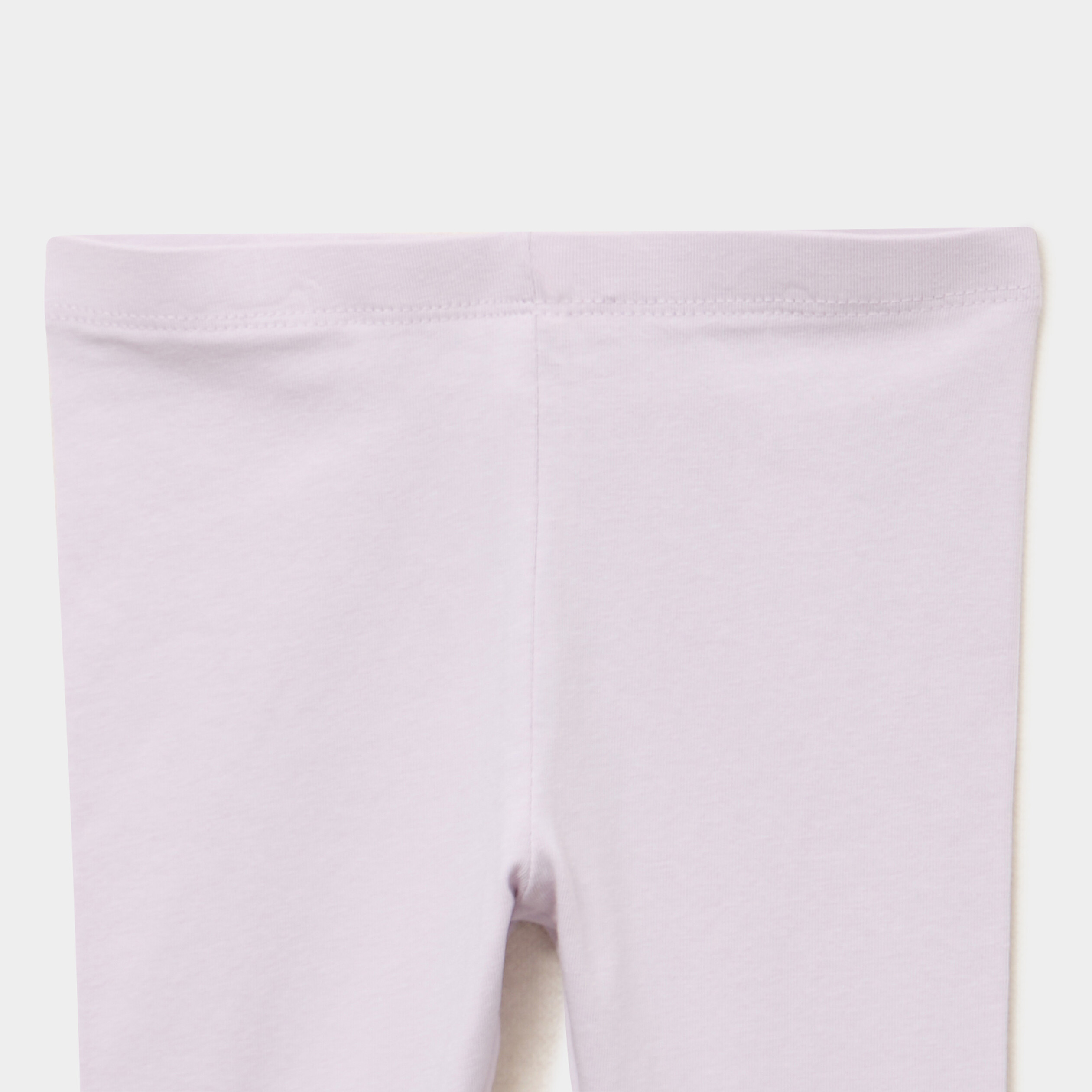 Legging uni en coton parme b&eacute;b&eacute; fille