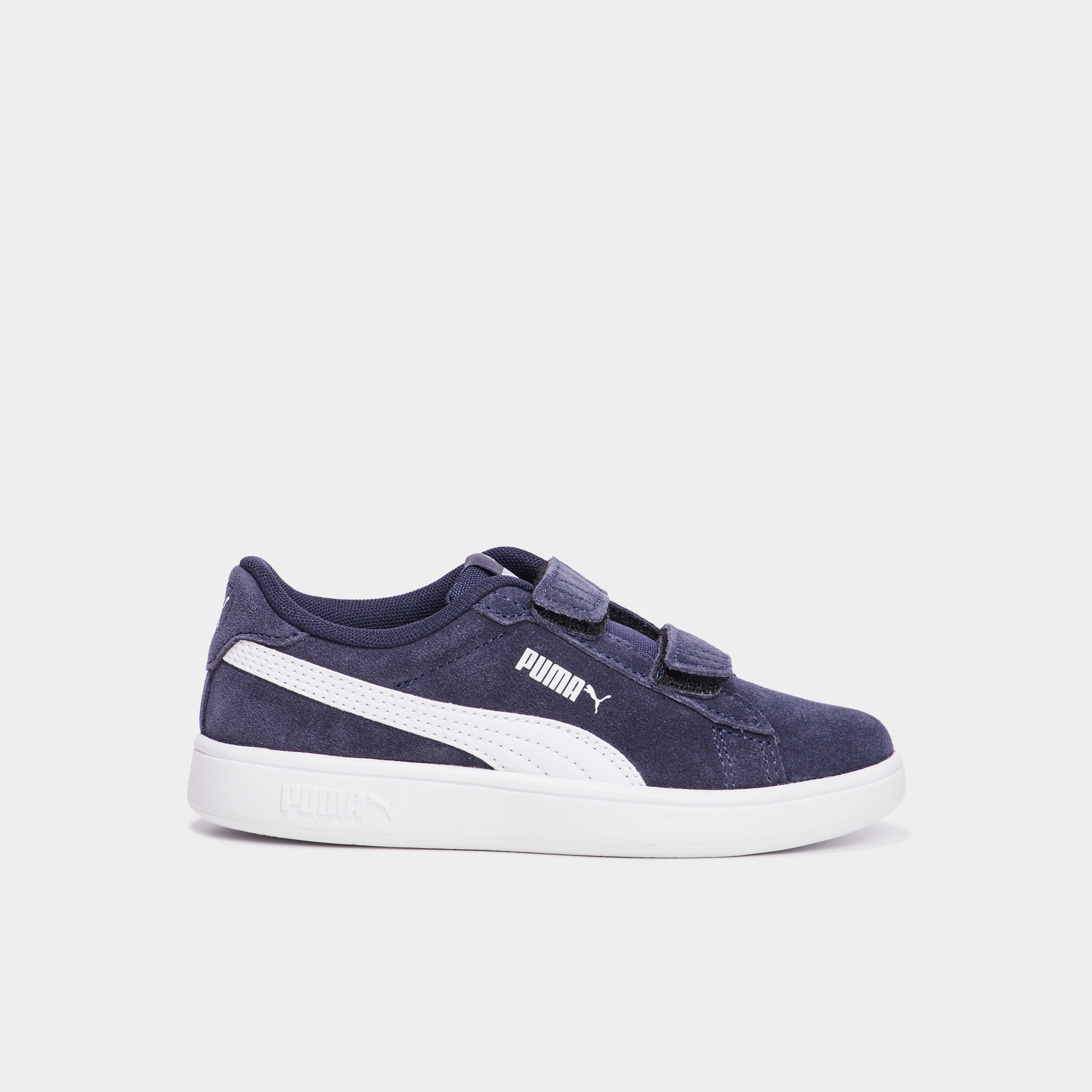 tennis basses en cuir puma smash bleu marine garcon Tennis basses en cuir Puma Smash bleu marine garçon