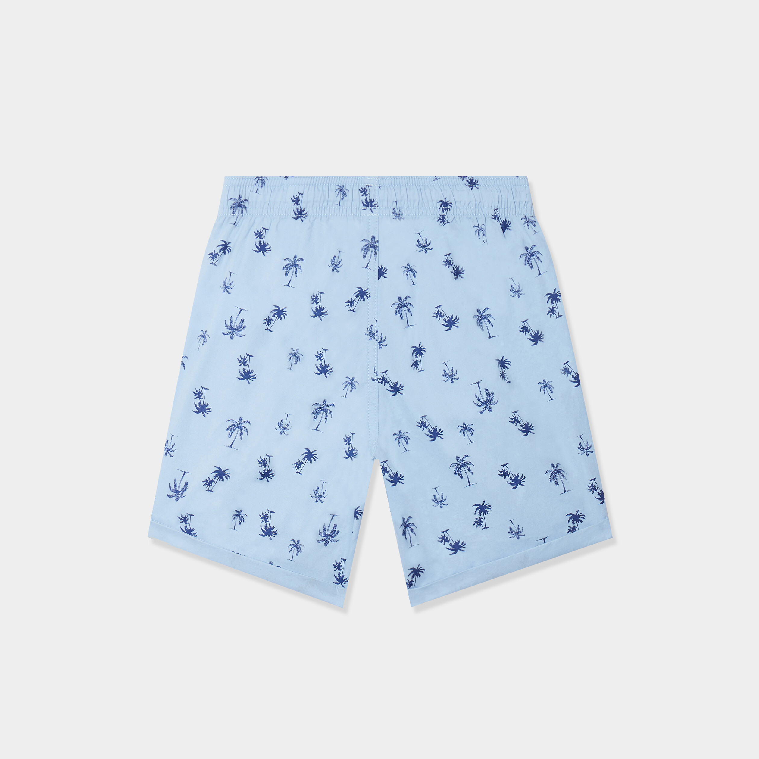 short bermuda droit taille elastiquee bleu ciel garcon Short bermuda droit taille élastiquée bleu ciel garçon