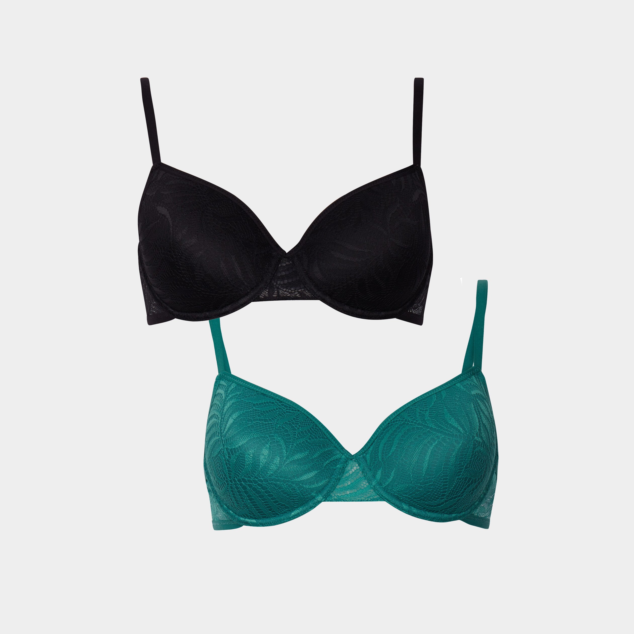 lot 2 soutiens gorge corbeille dentelle vert menthe femme Lot 2 soutiens-gorge corbeille dentelle vert menthe femme