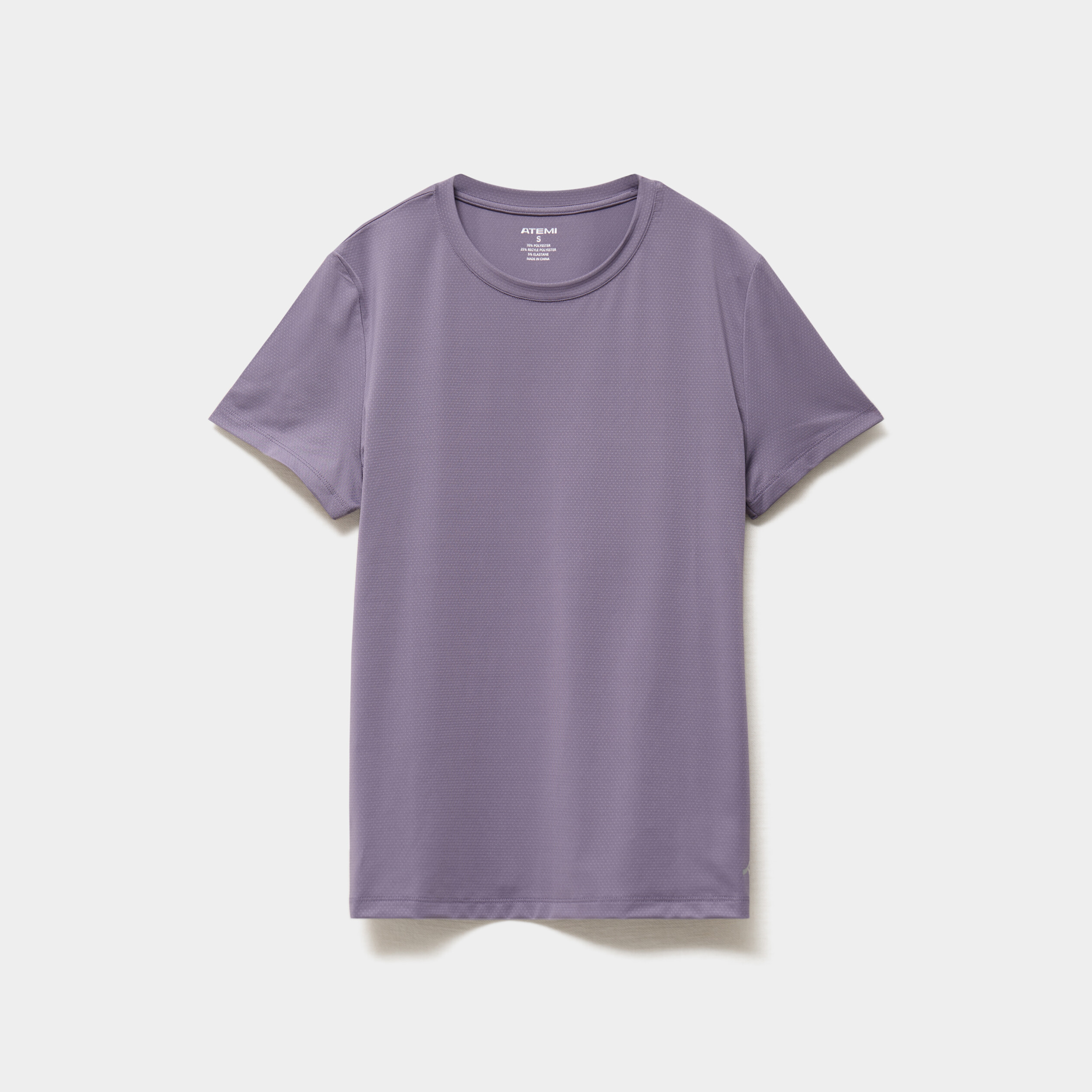 T-shirt de sport droit manches courtes violet femme