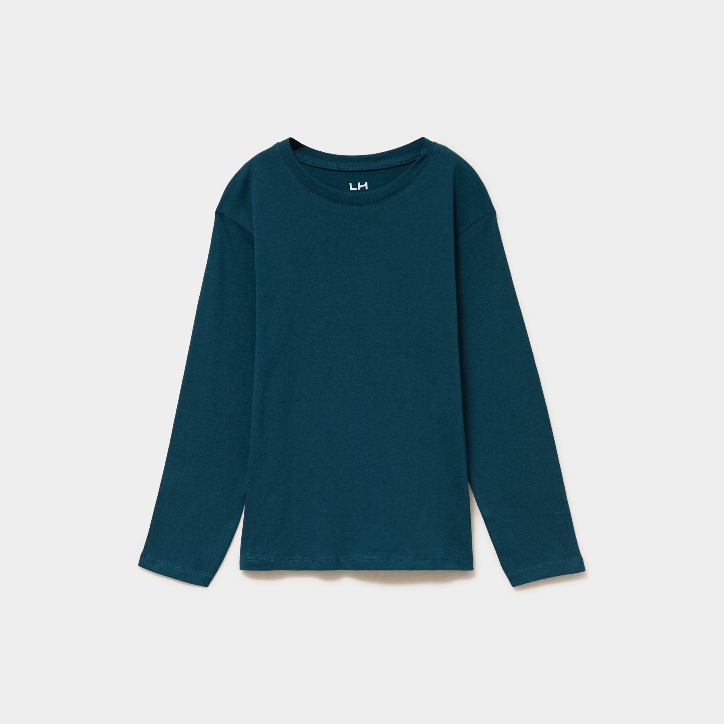 T-shirt manches longues bleu canard gar&ccedil;on