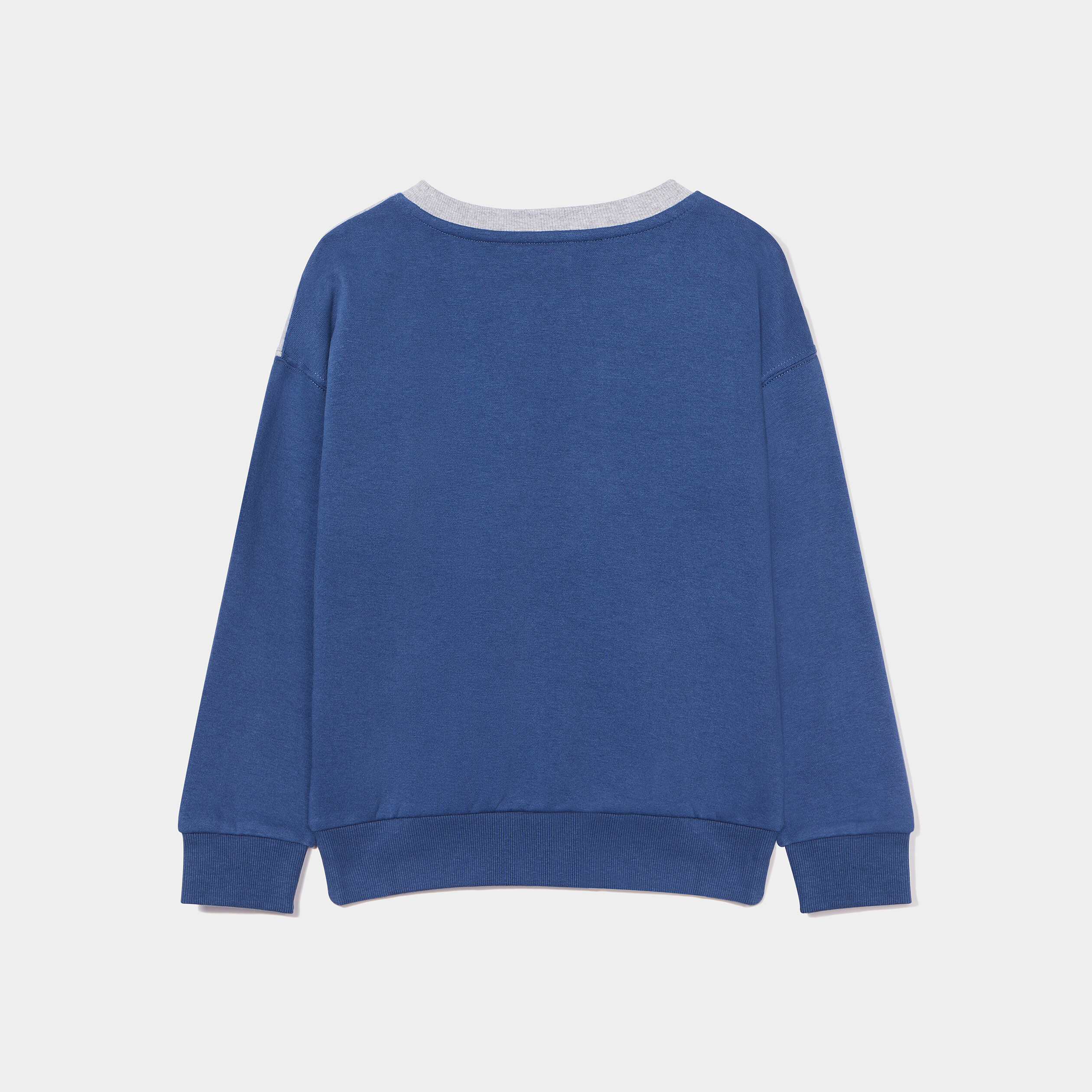 sweat print col rond manches longues bleu fonce garcon Sweat print col rond manches longues bleu foncé garçon