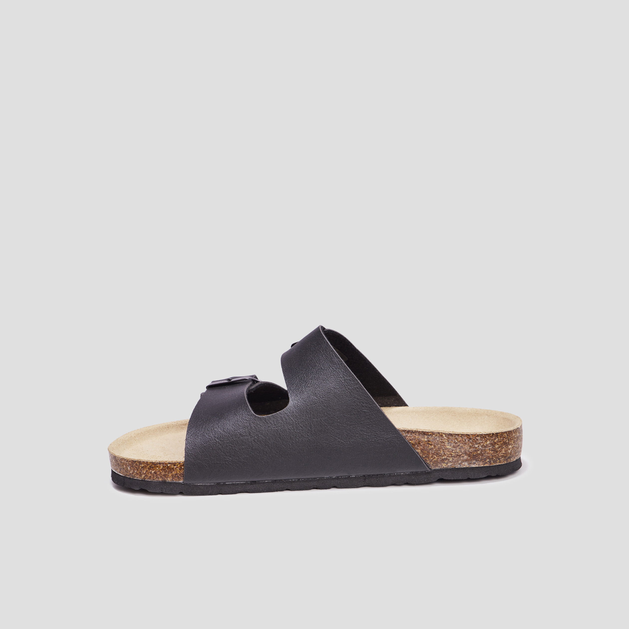 Mules avec boucles noir homme