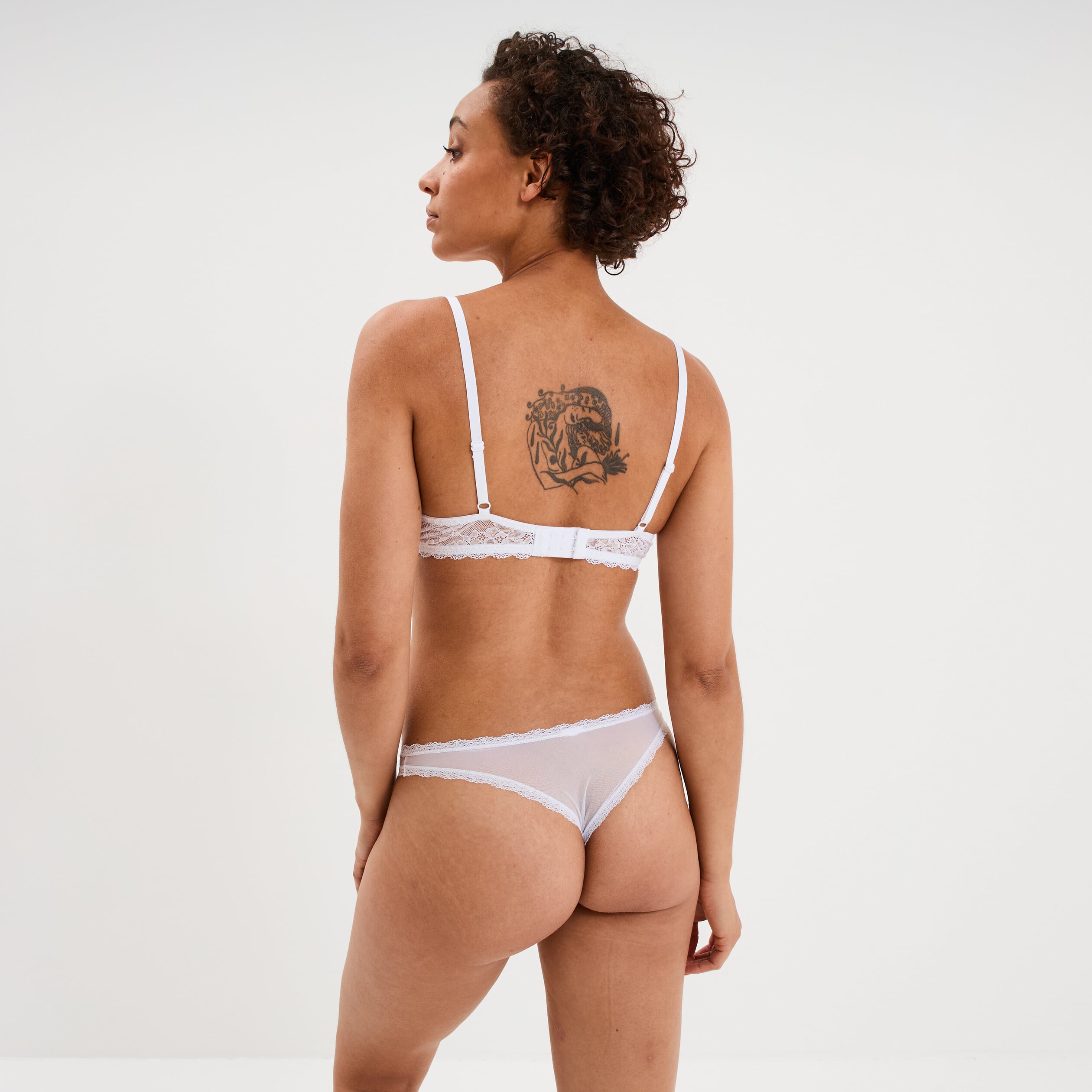 Soutien-gorge embo&icirc;tant dentelle blanc femme