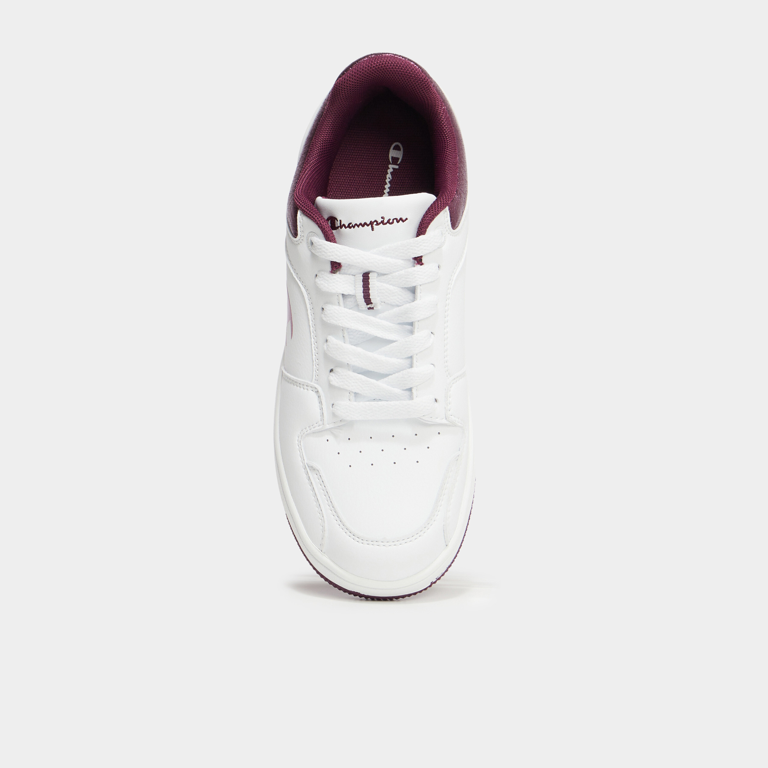 Tennis basses &agrave; lacets Champion Foil bordeaux femme