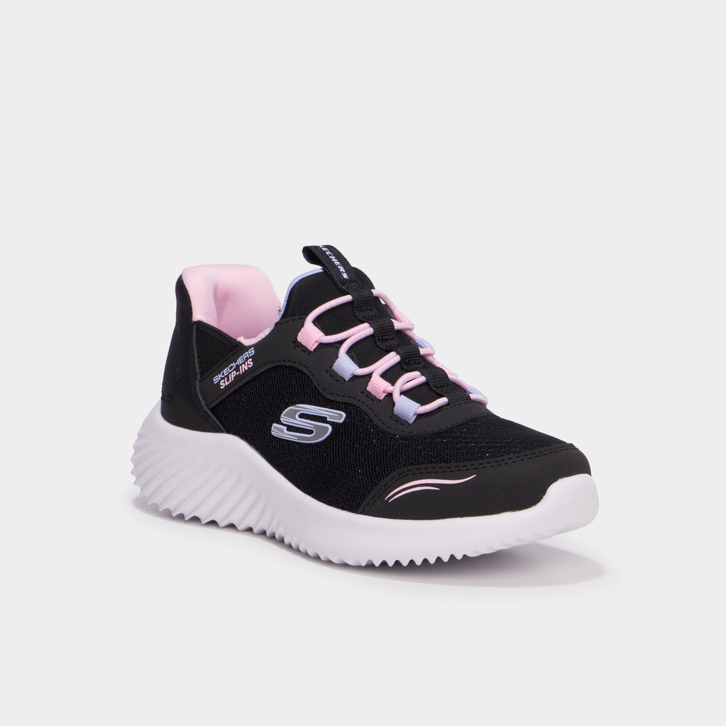 Baskets running Slip-ins &agrave; bout rond noir fille