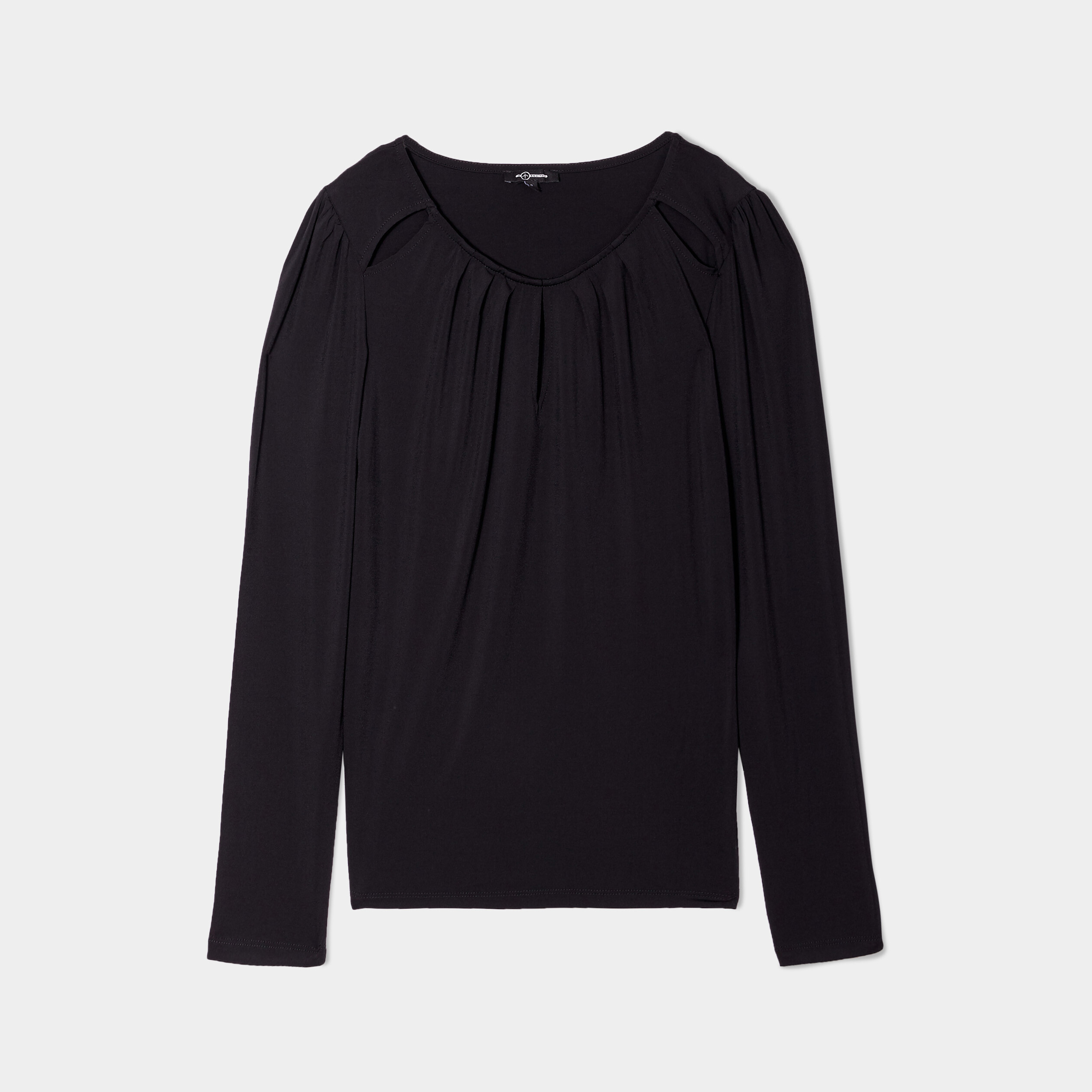 t shirt cintre manches longues mosquitos noir femme T-shirt cintré manches longues Mosquitos noir femme