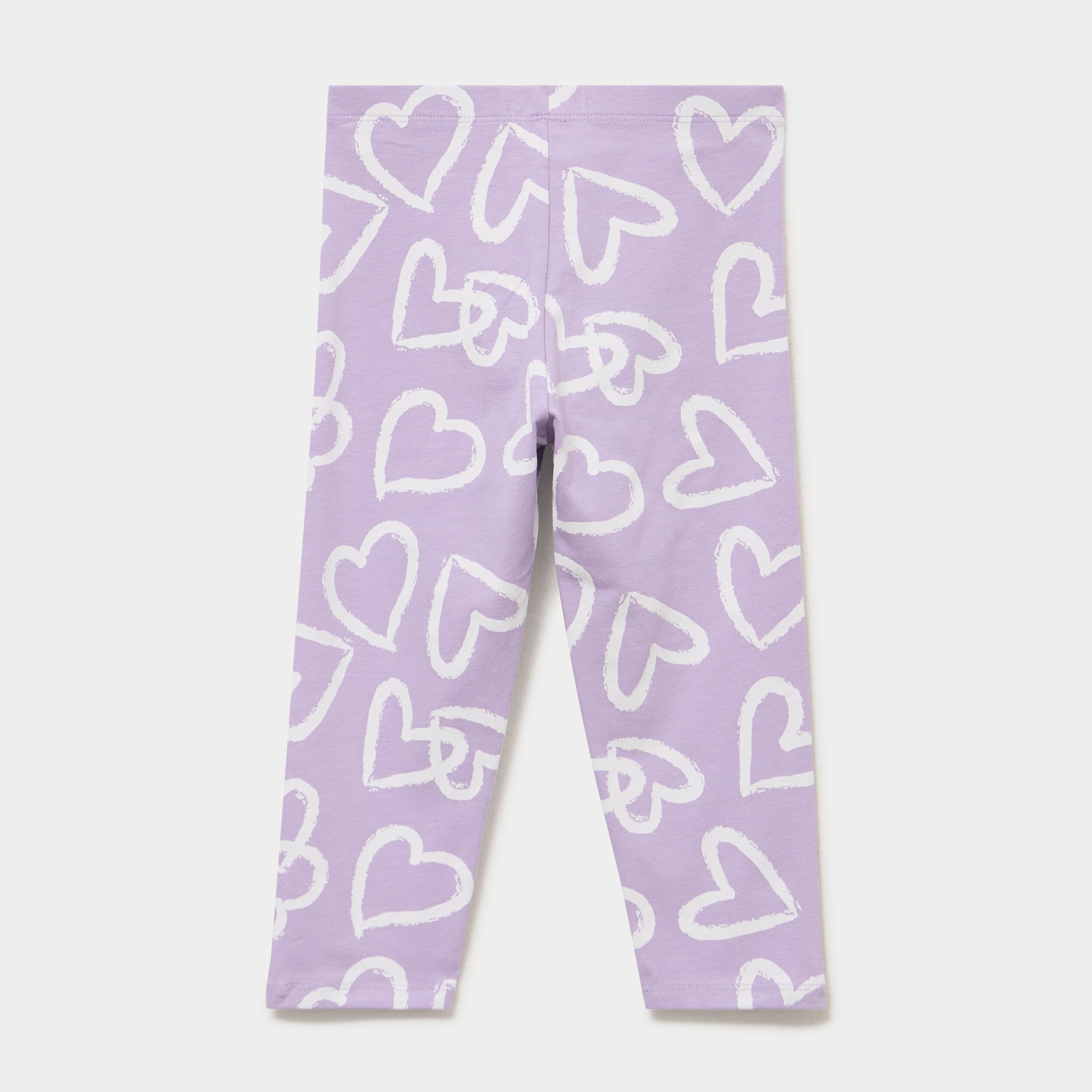 Legging 3/4 &eacute;lastiqu&eacute; coton parme fille
