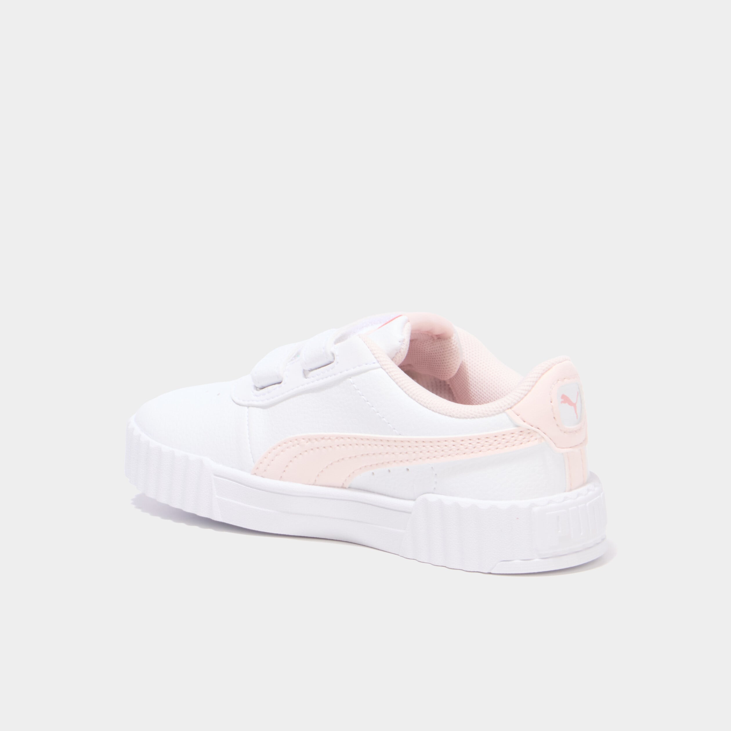 Tennis &agrave; scratchs Puma Carina 3.0 Floral rose clair fille