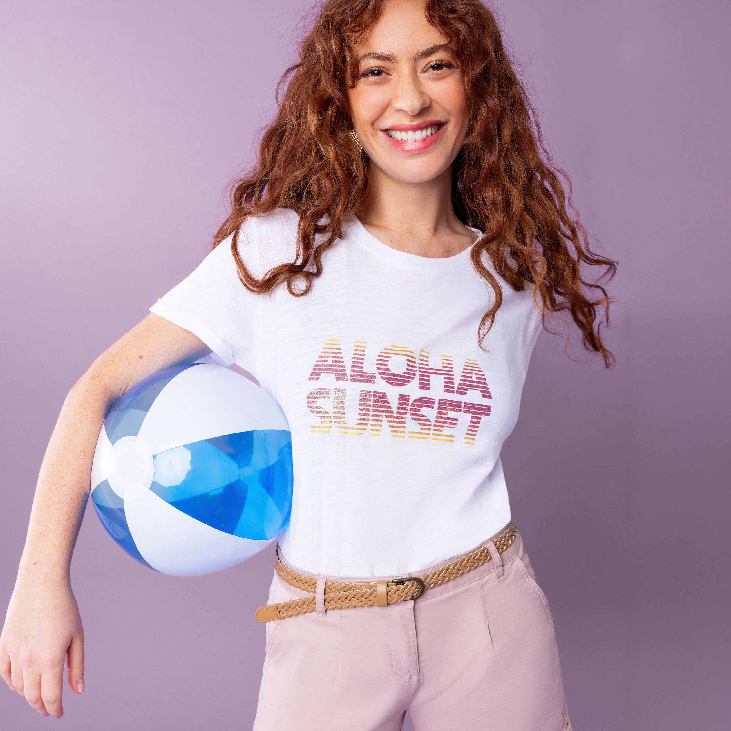 T-shirt manches courtes coton blanc femme