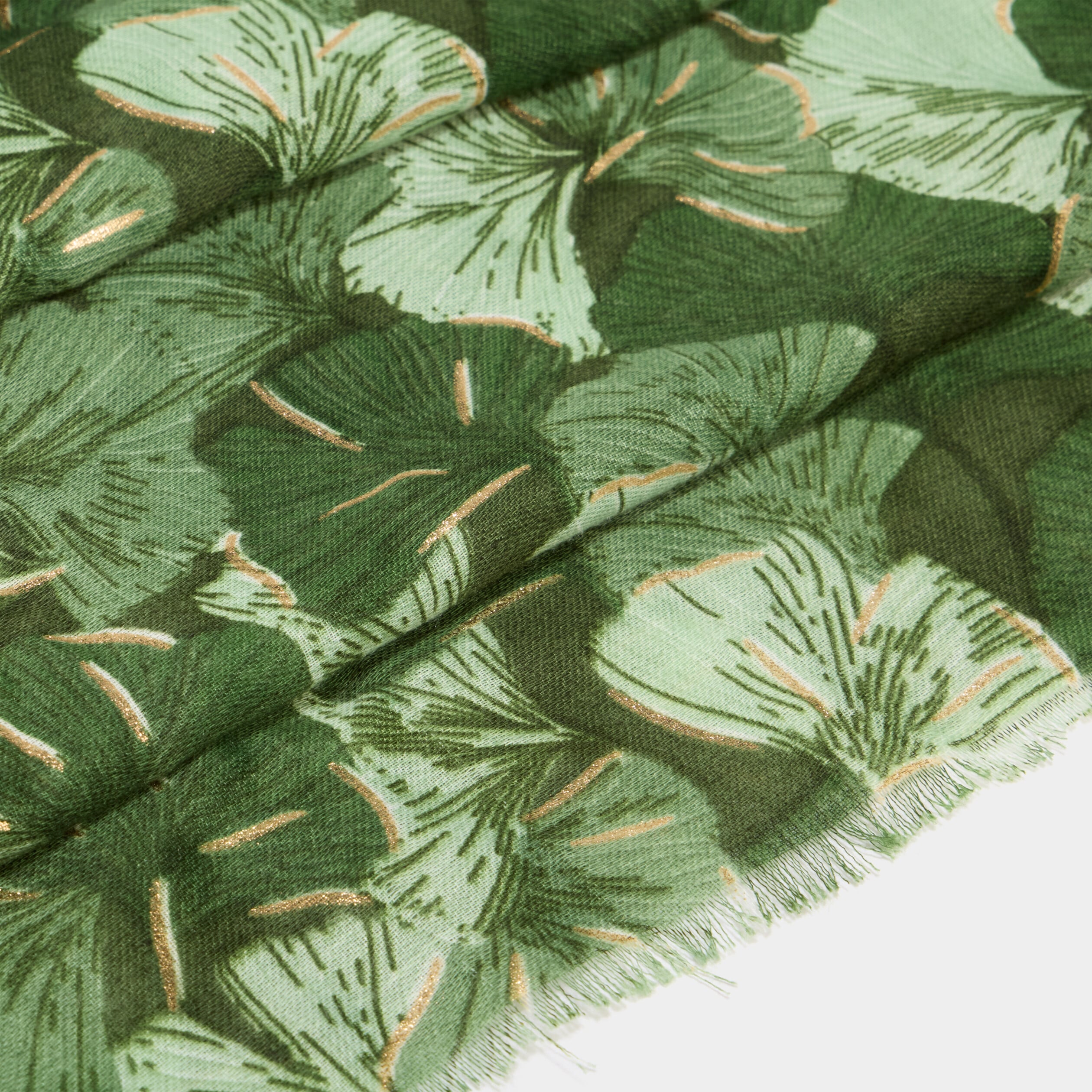 Foulard vert kaki femme
