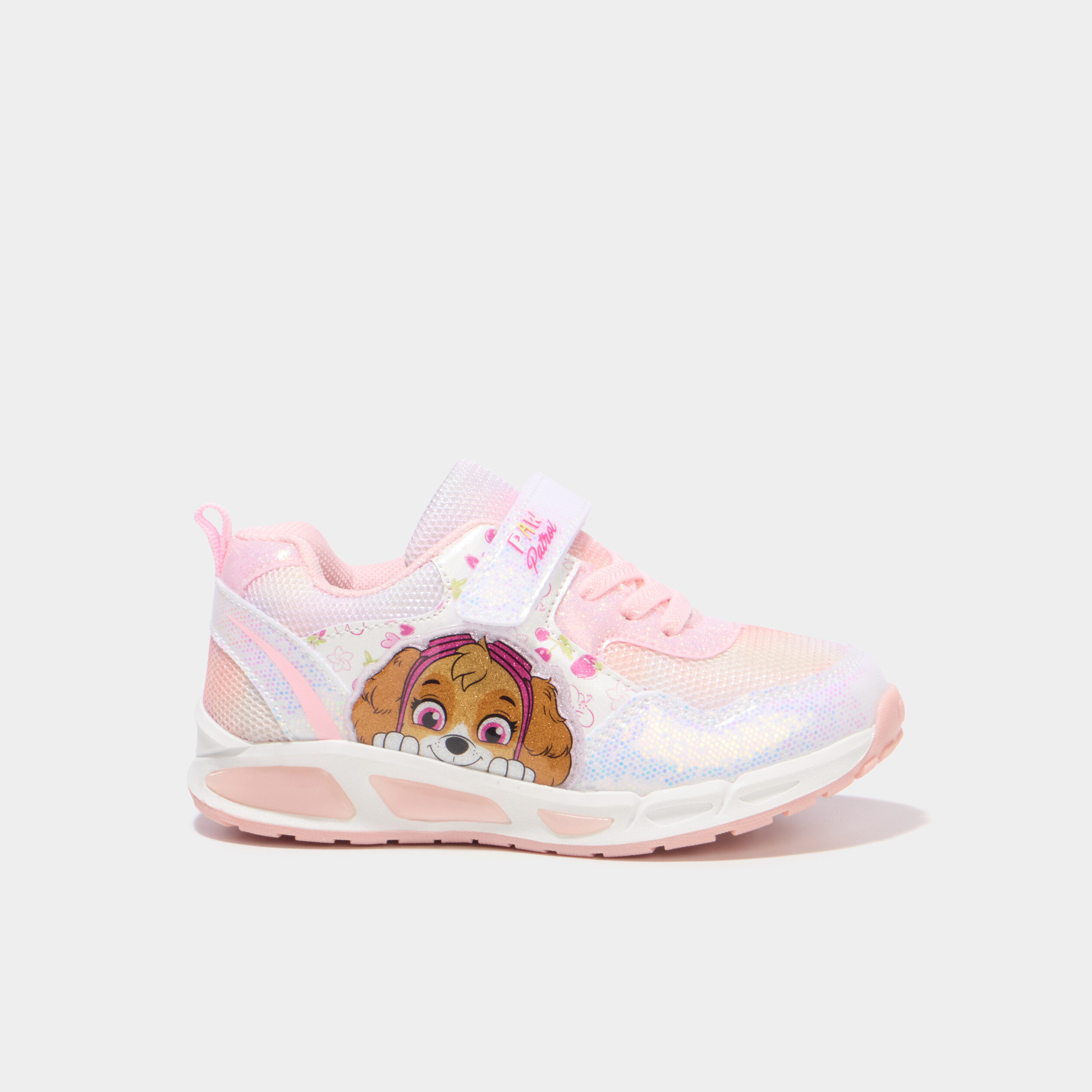 Baskets running lumineuses Paw Patrol rose fille