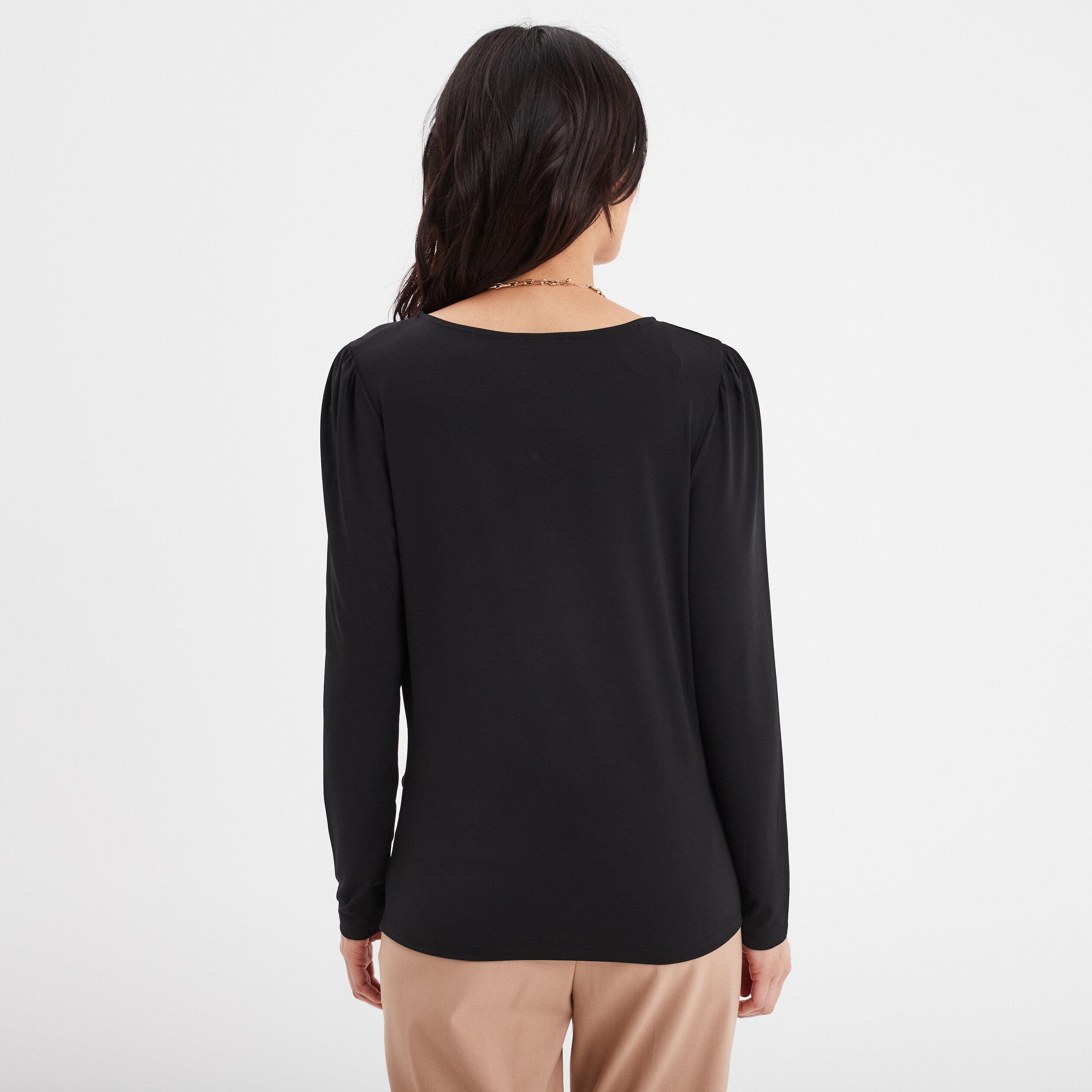 t shirt cintre manches longues mosquitos noir femme T-shirt cintré manches longues Mosquitos noir femme