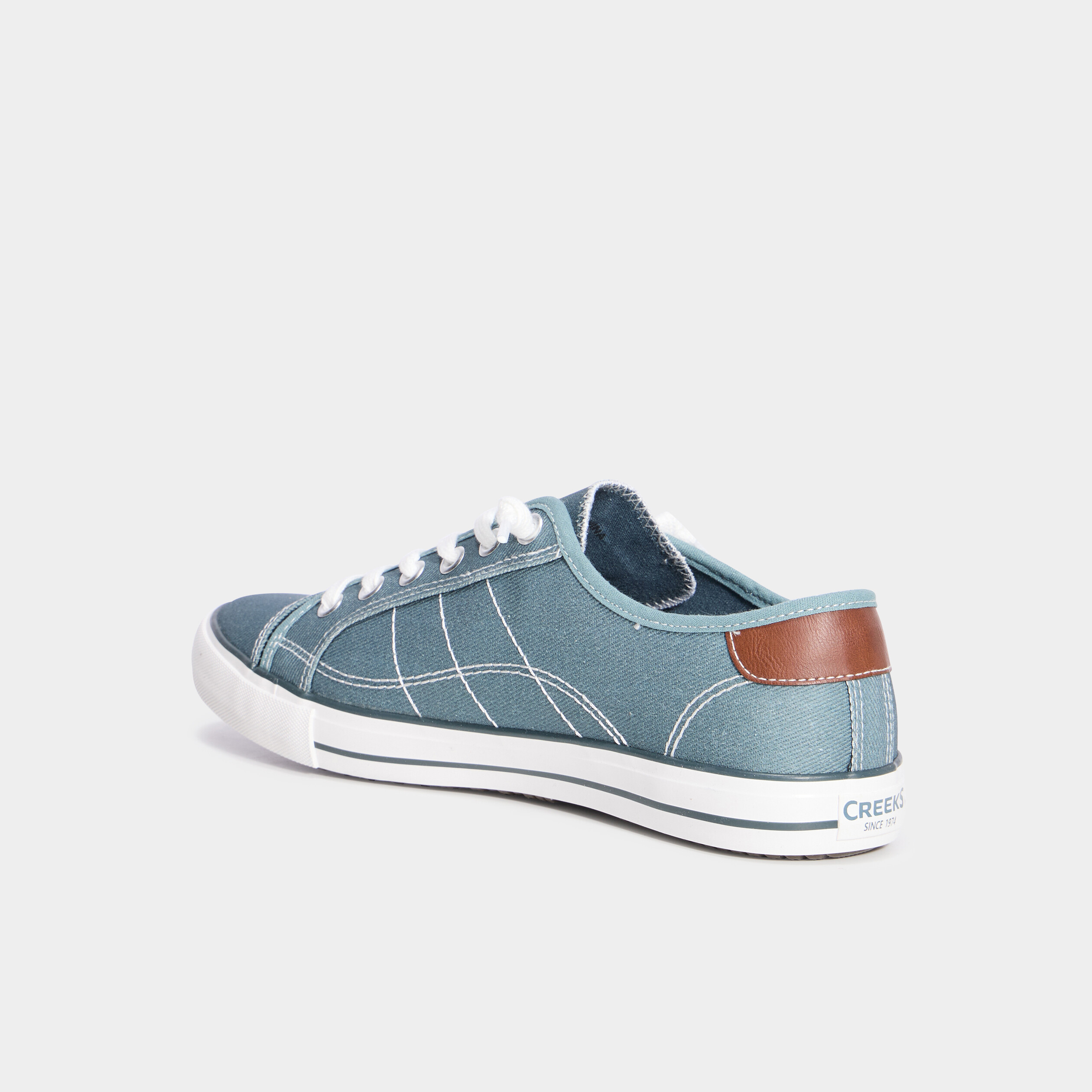 tennis basses en toile a lacets bleu homme Tennis basses en toile à lacets bleu homme