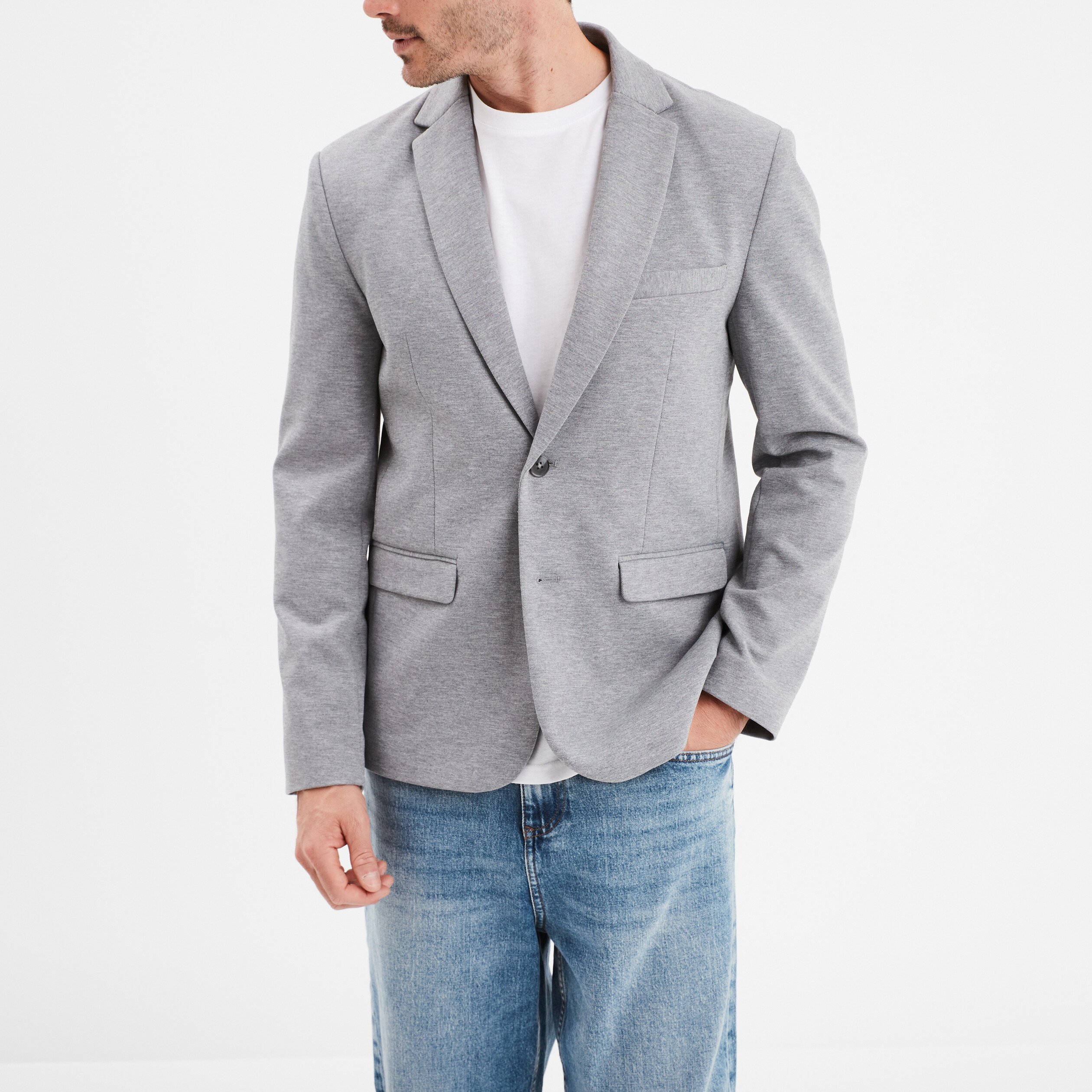 Veste costume homme gris hotsell