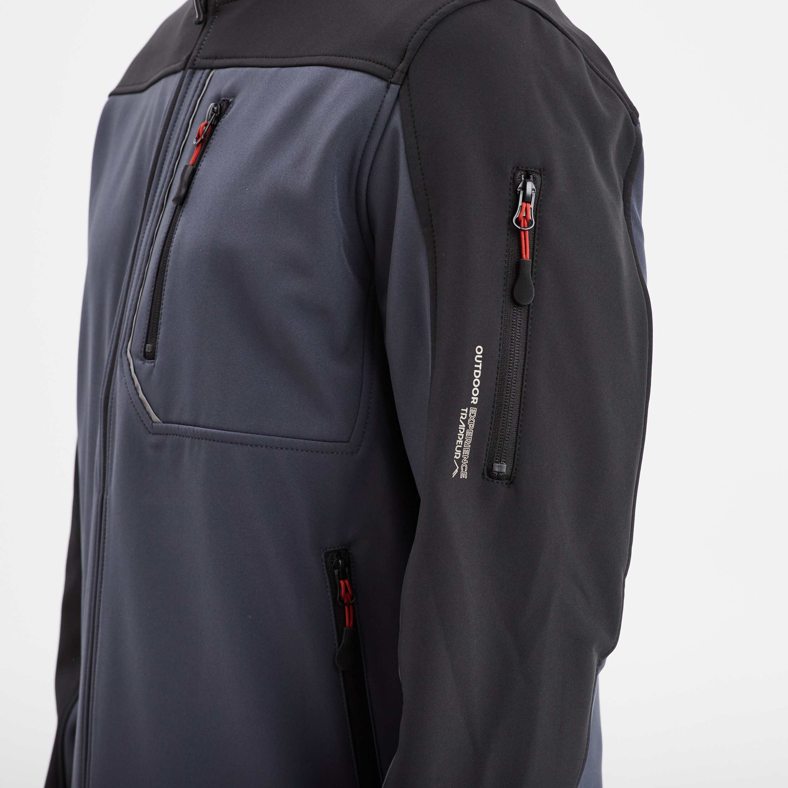 Veste &agrave; capuche d&eacute;perlante Trappeur bleu fonc&eacute; homme