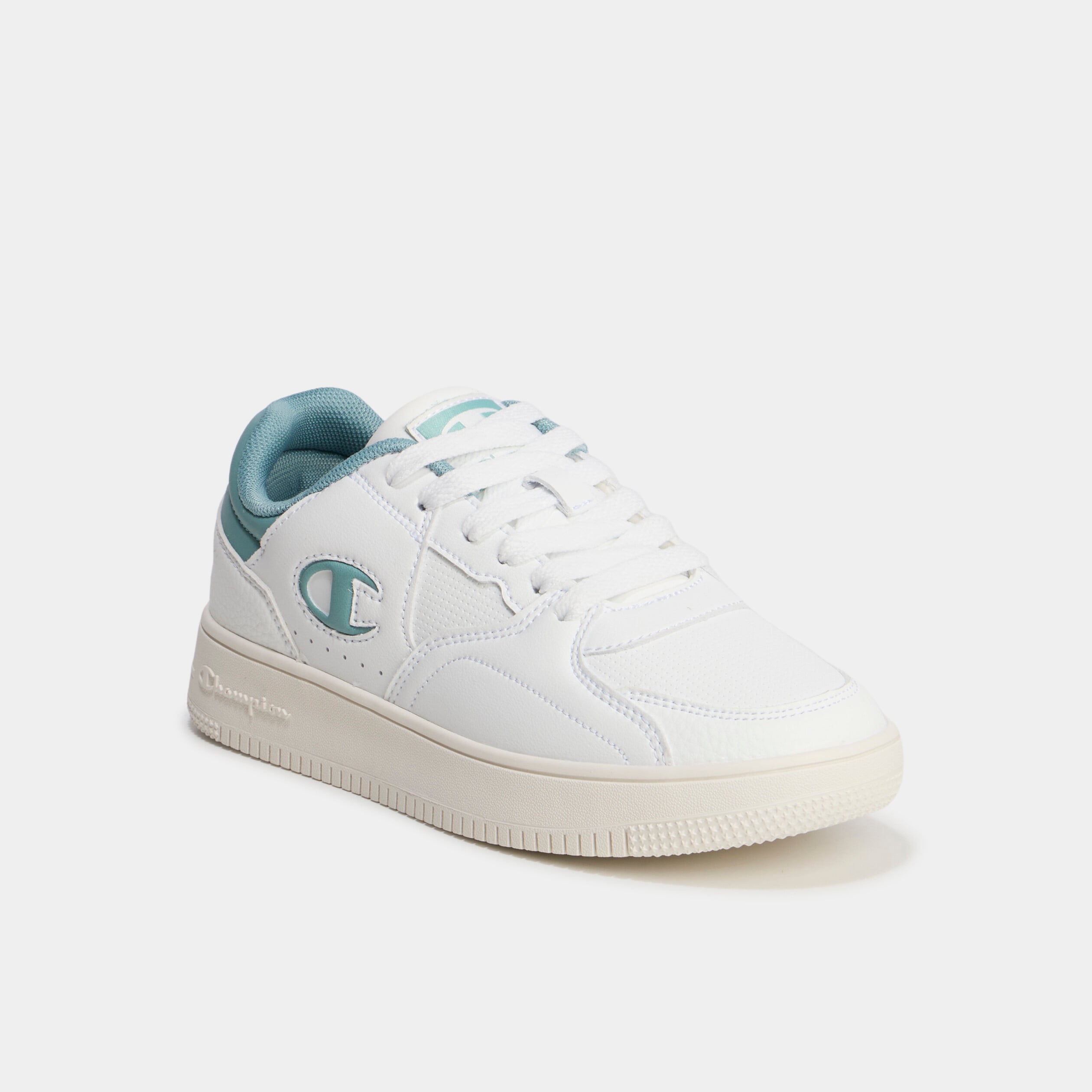 Tennis basses &agrave; lacets Champion vert femme