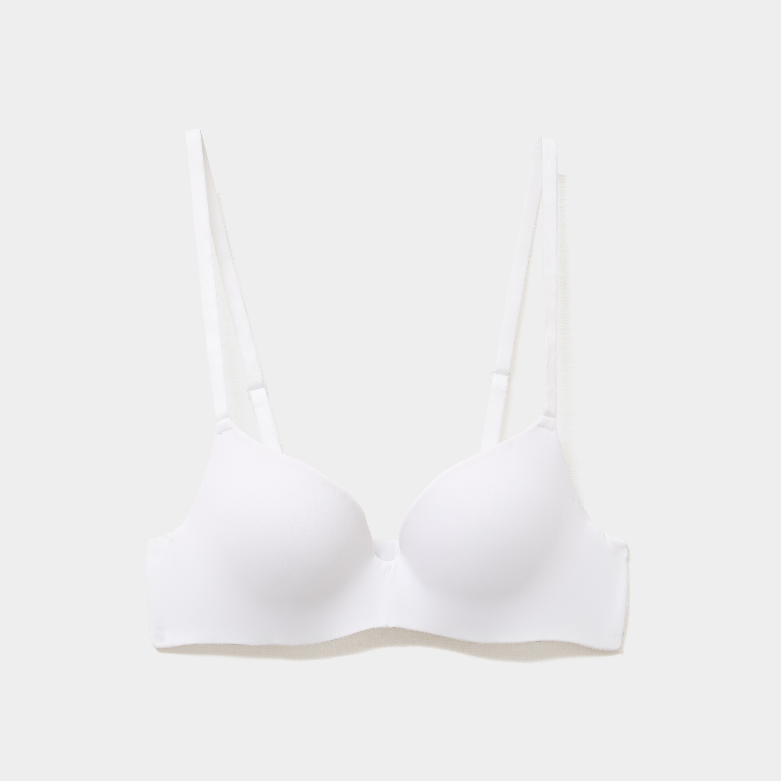 Soutien-gorge push-up microfibre blanc femme