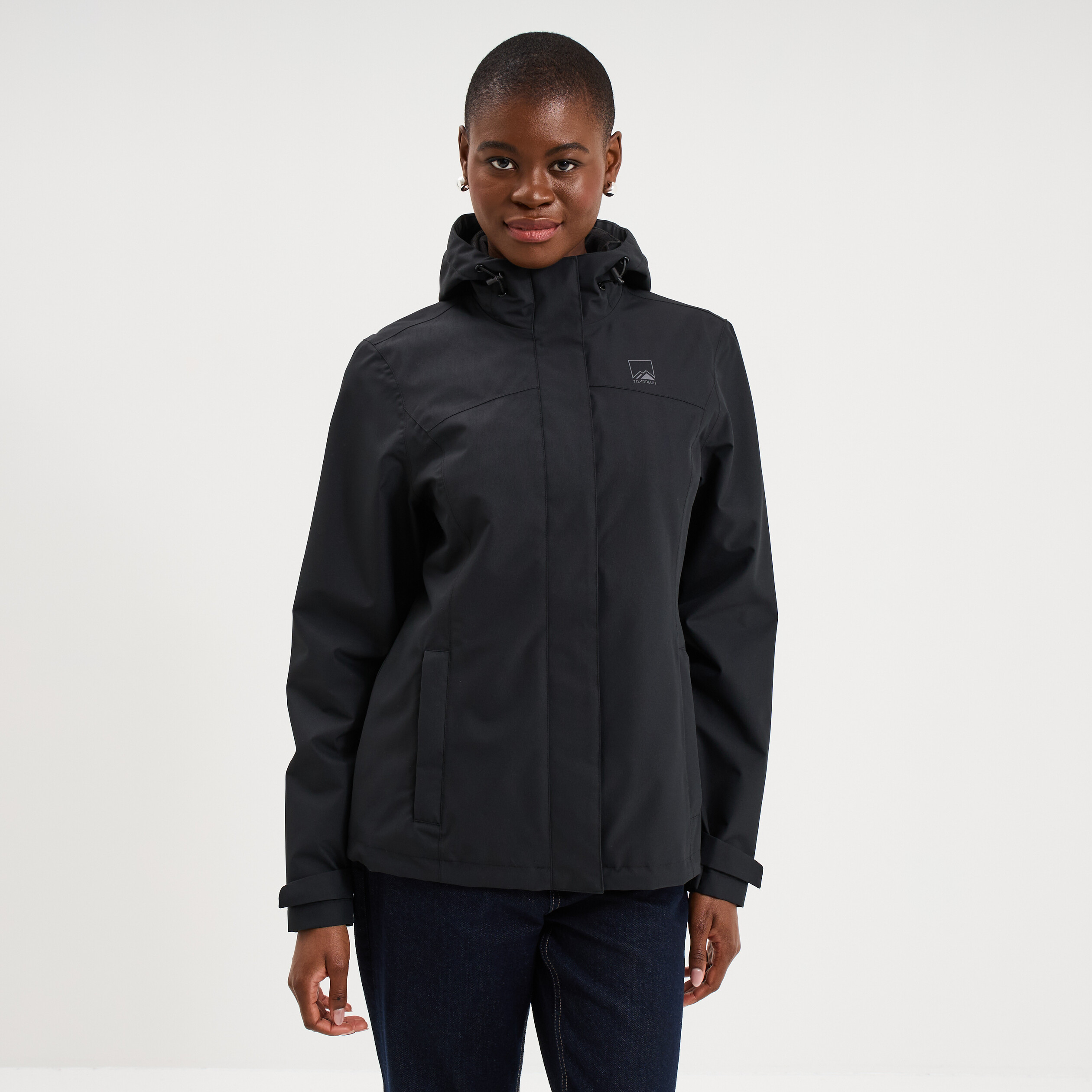 Blouson Coupe-Vent Imperméable Fille à Capuche - Motifs Colorés Adorel