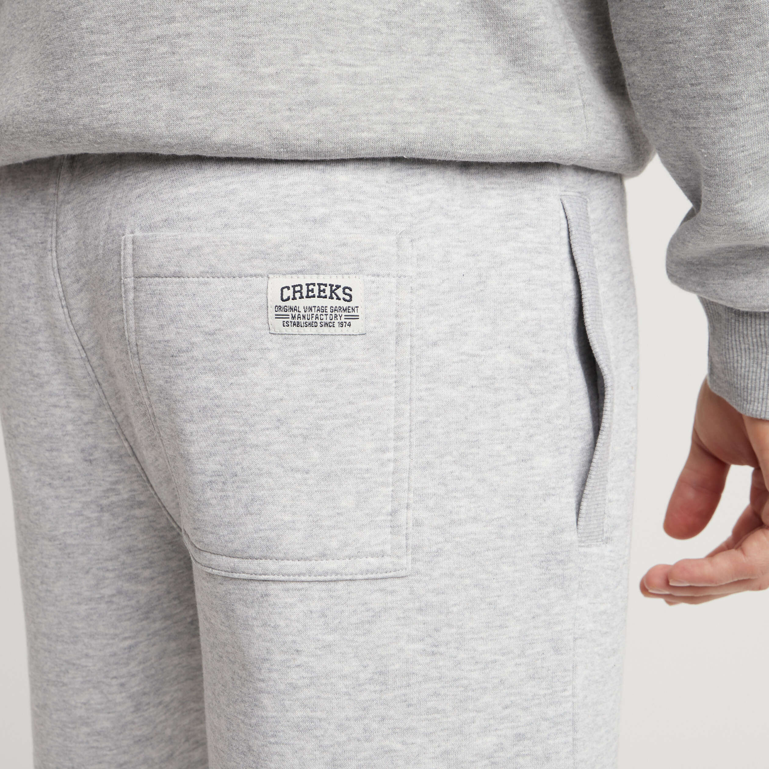 Jogging-Short droit Creeks gris homme