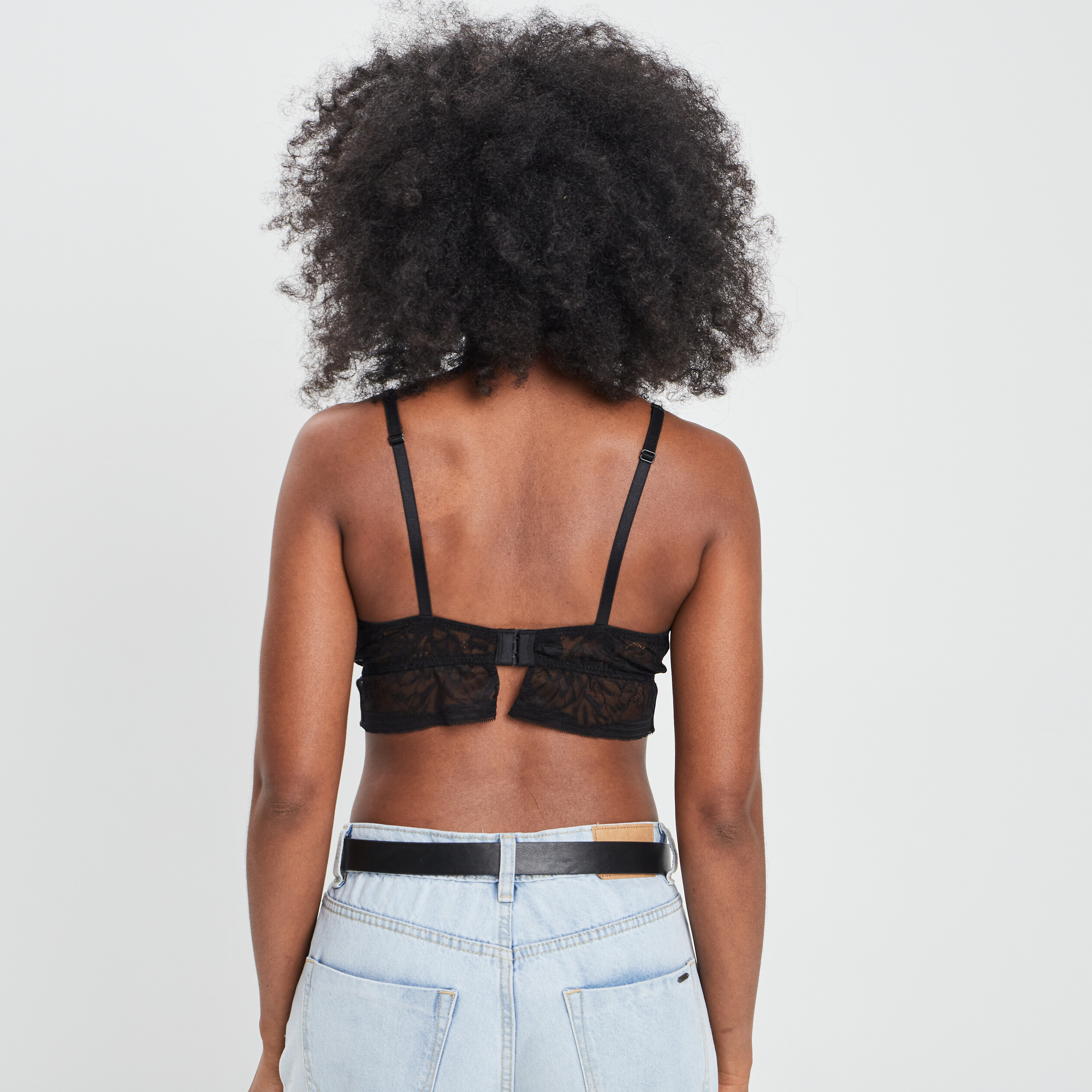 Soutien-gorge triangle noir femme