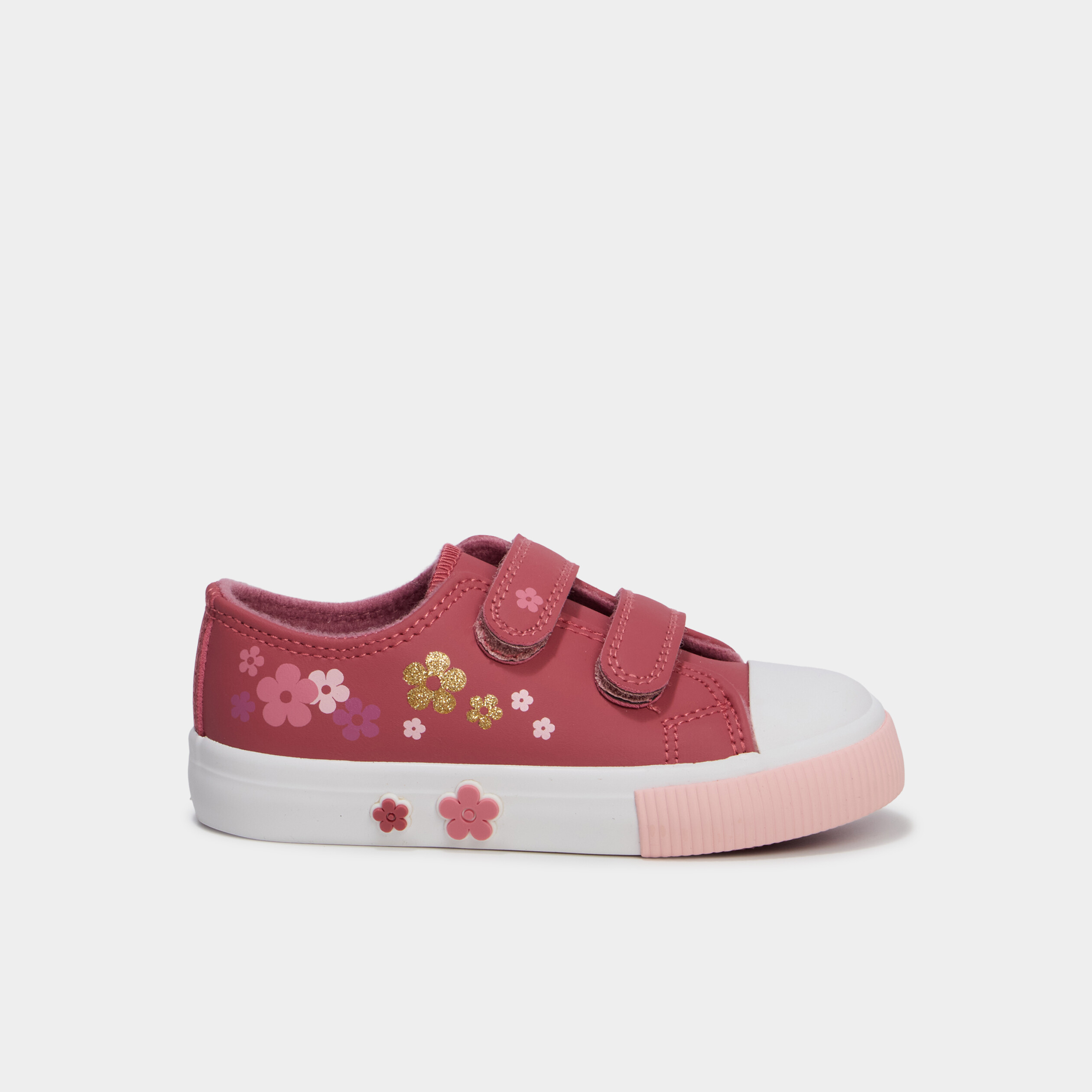 Baskets &agrave; scratchs d&eacute;perlantes rose fille