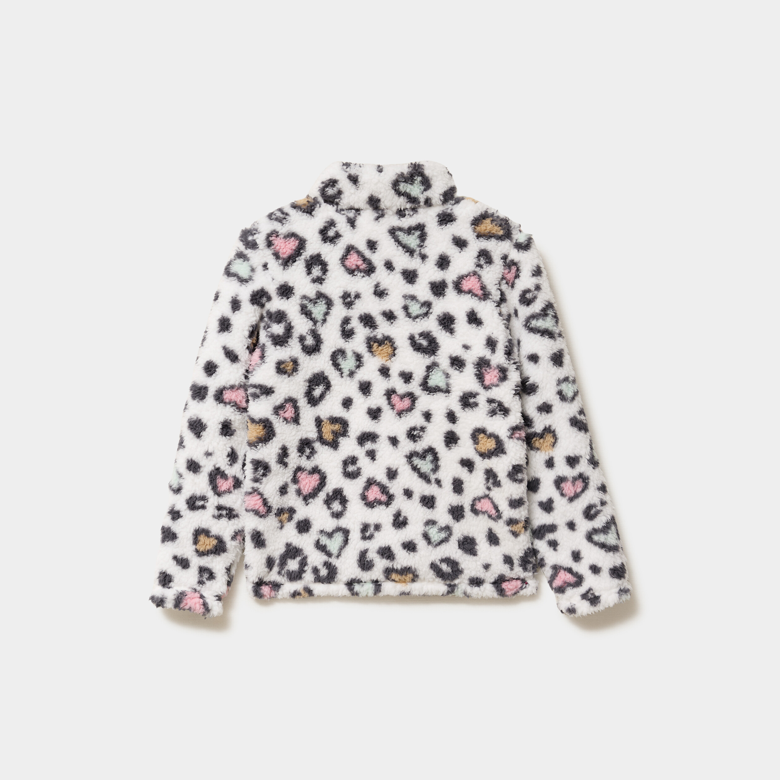 veste zippee effet polaire multicolore fille Veste zippée effet polaire multicolore fille