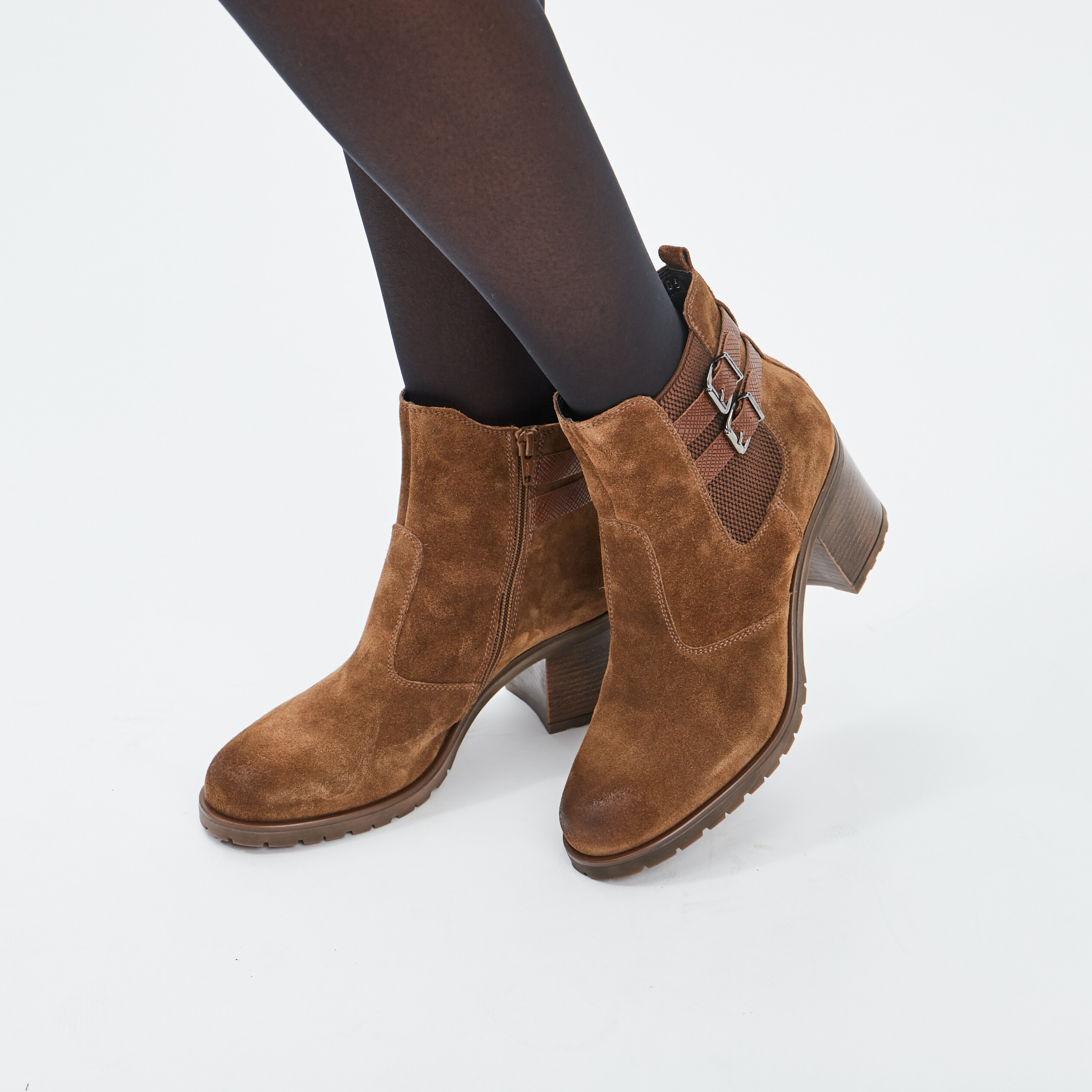 bottines en cuir marron femme Bottines en cuir marron femme