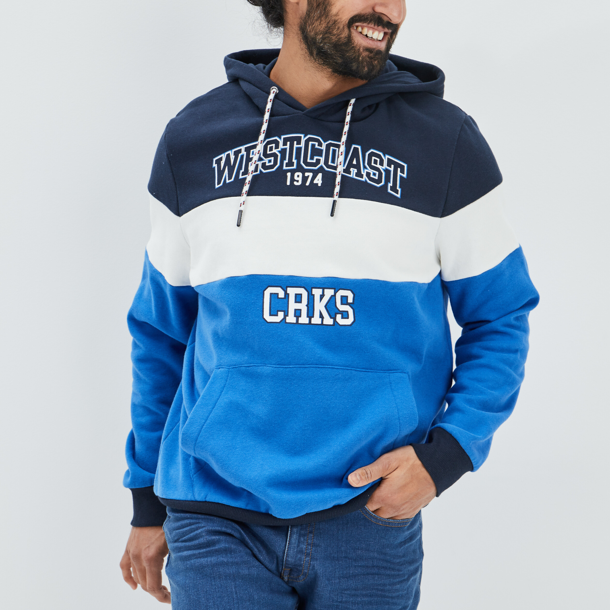 Sweat homme bleu clair deals