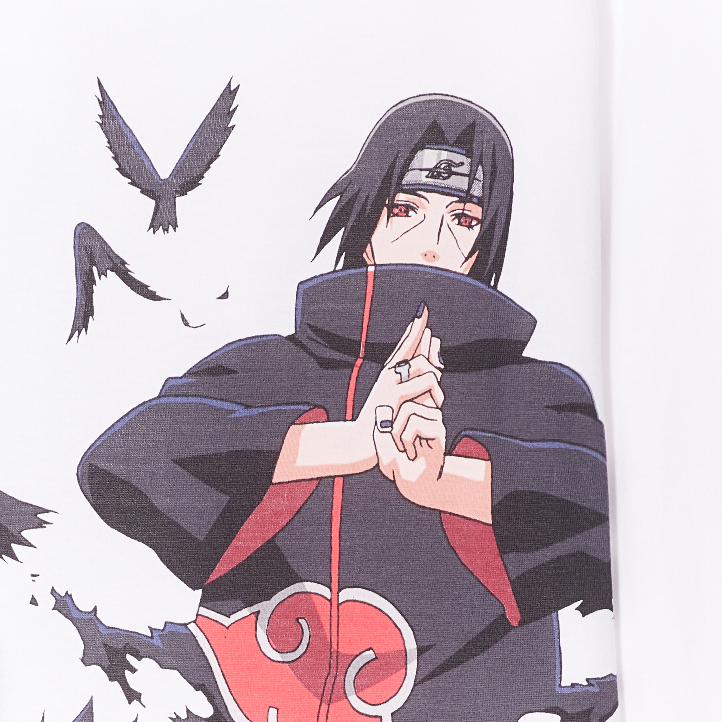 T-shirt manches longues Naruto Itachi blanc garçon