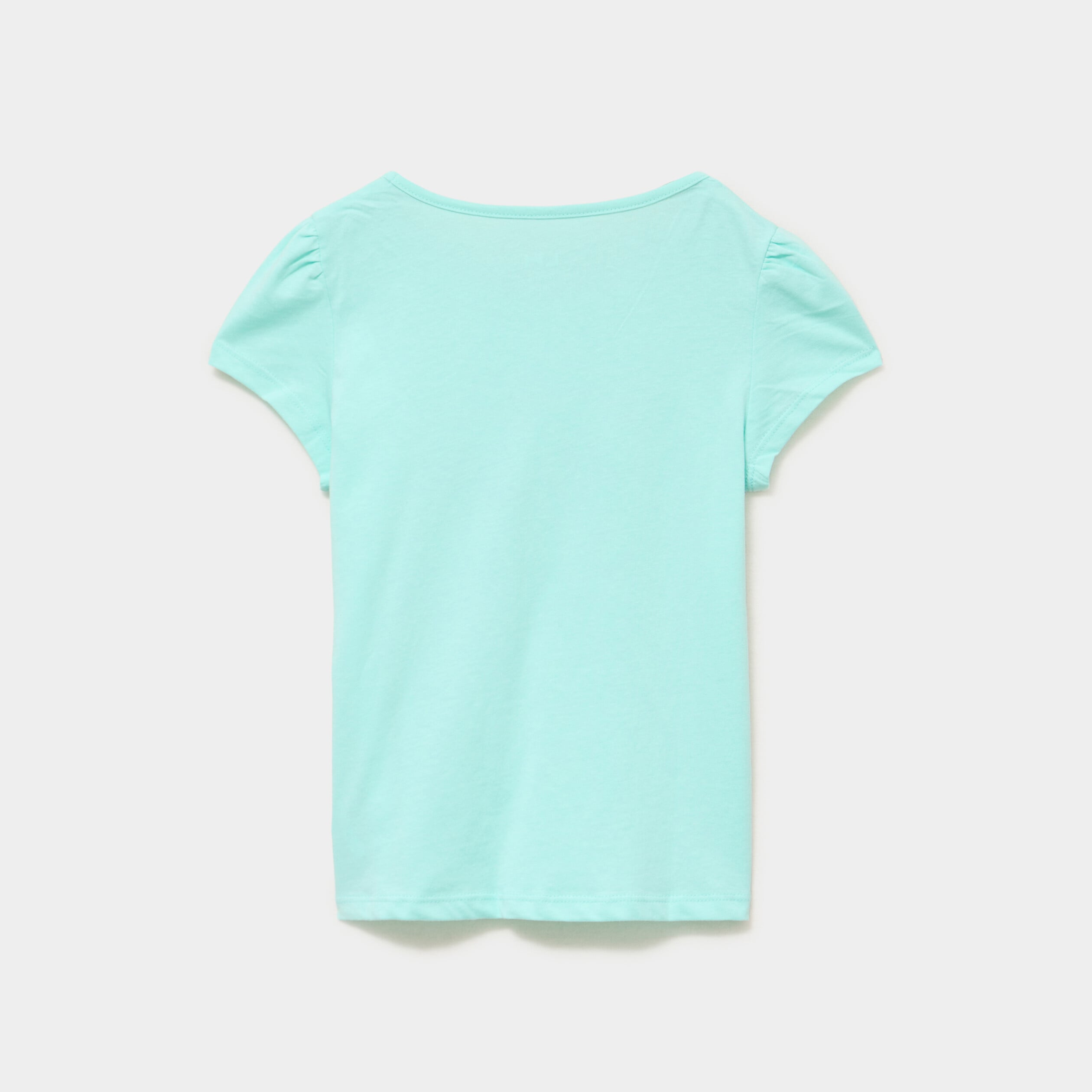 Ensemble pyjama short et t-shirt coton bleu turquoise fille