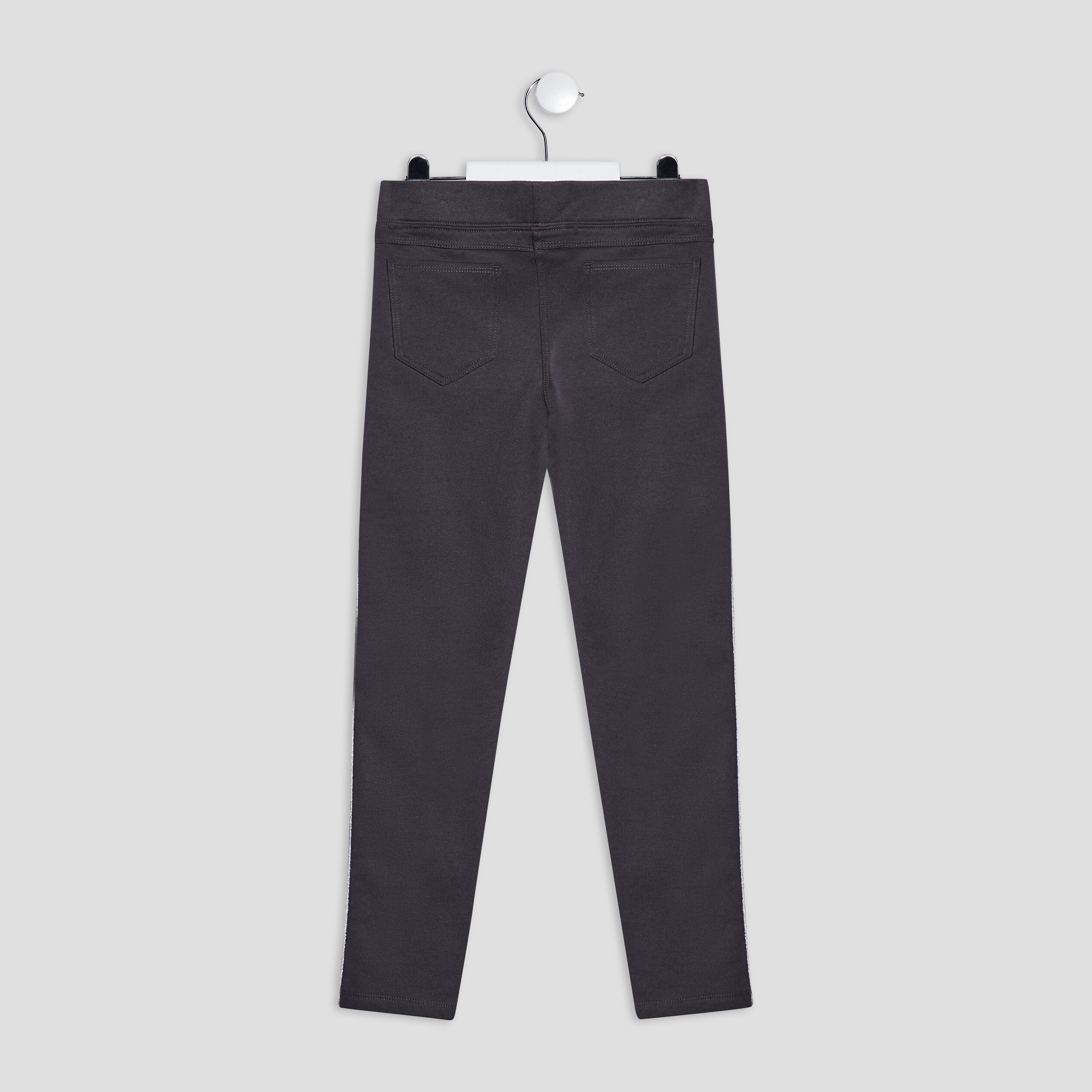 tregging avec bandes gris fonce fille Tregging avec bandes gris foncé fille