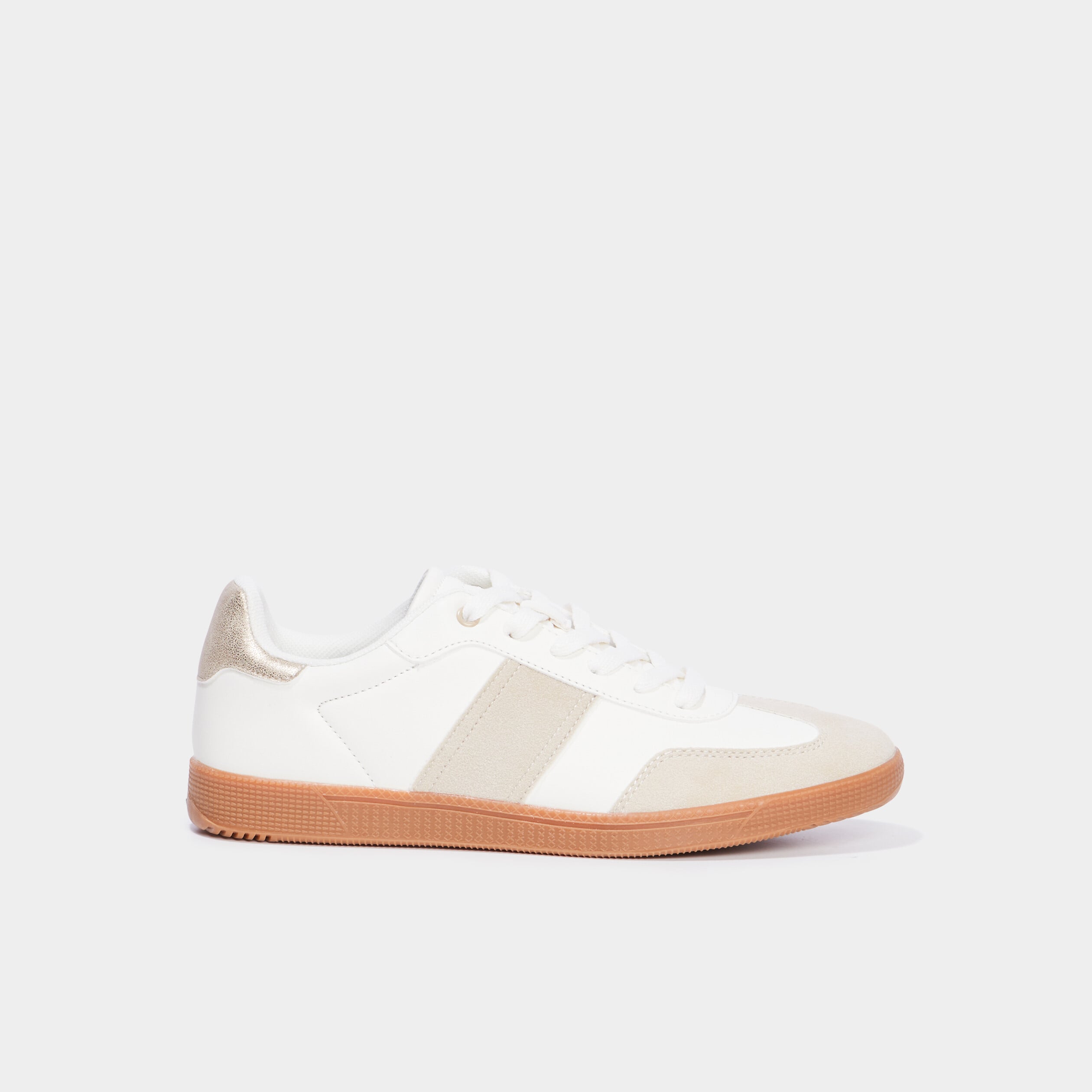 Tennis basses &agrave; lacets Creeks sable femme