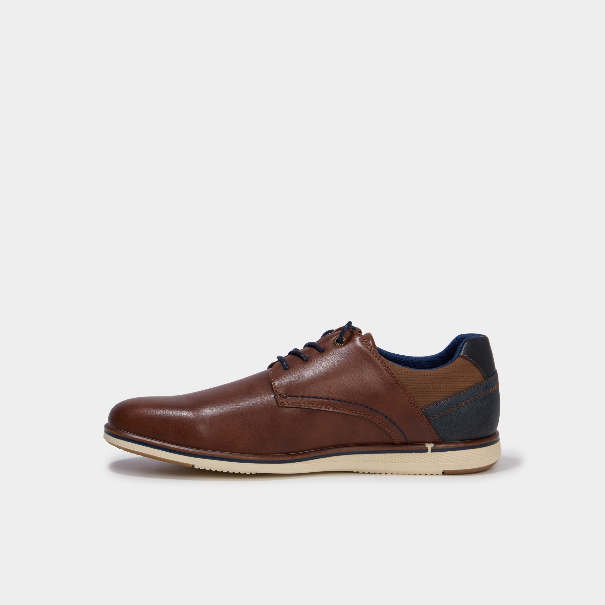 Derbies &agrave; lacets marron homme