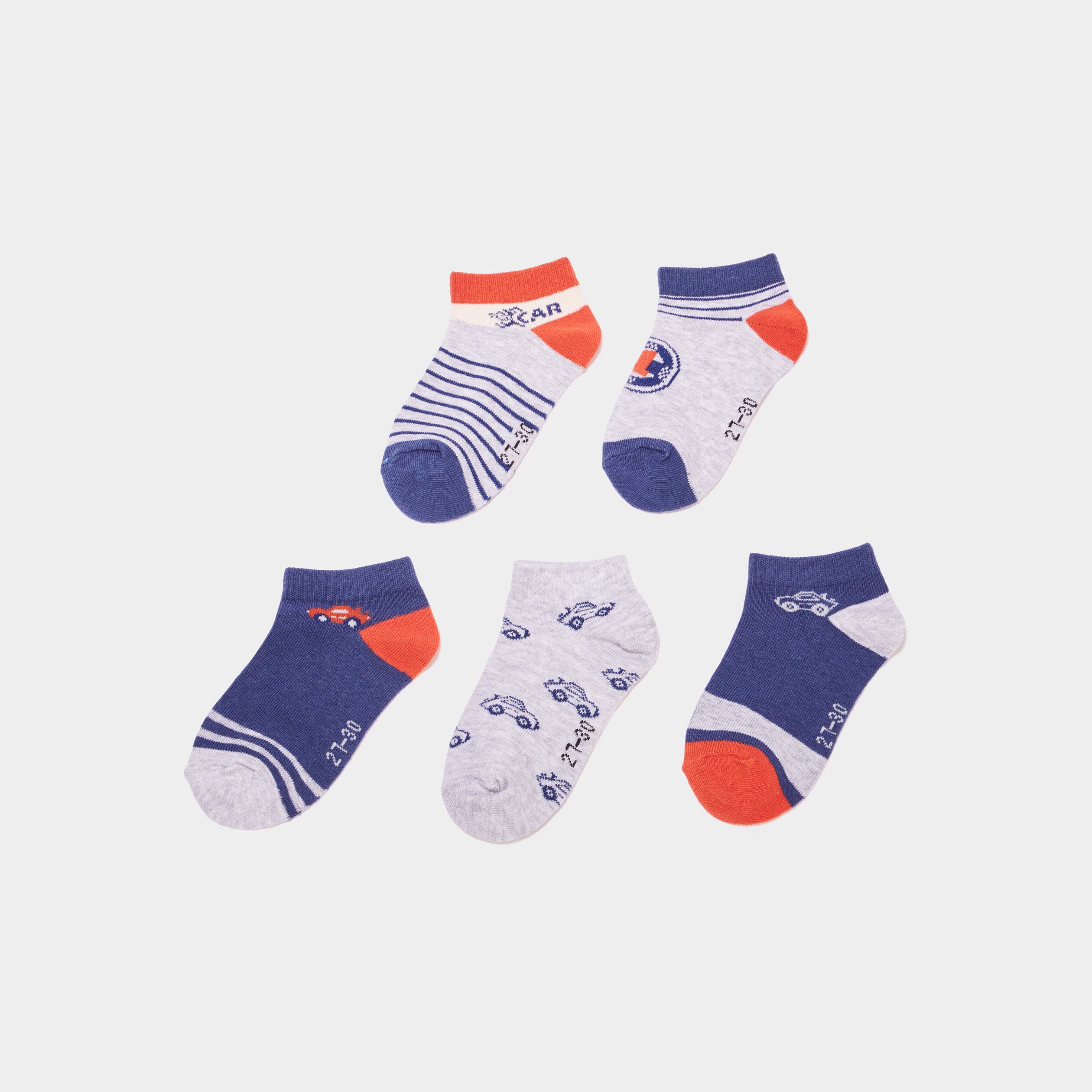 lot 5 paires socquettes multicolore garcon Lot 5 paires socquettes multicolore garçon