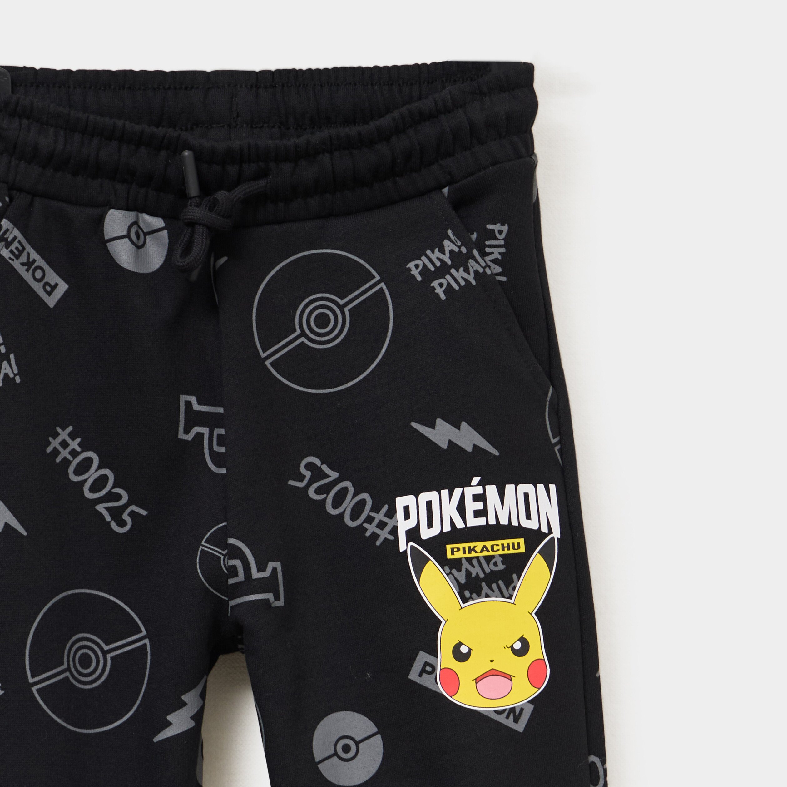 pantalon de jogging droit pokemon noir garcon Pantalon de jogging droit Pokémon noir garçon