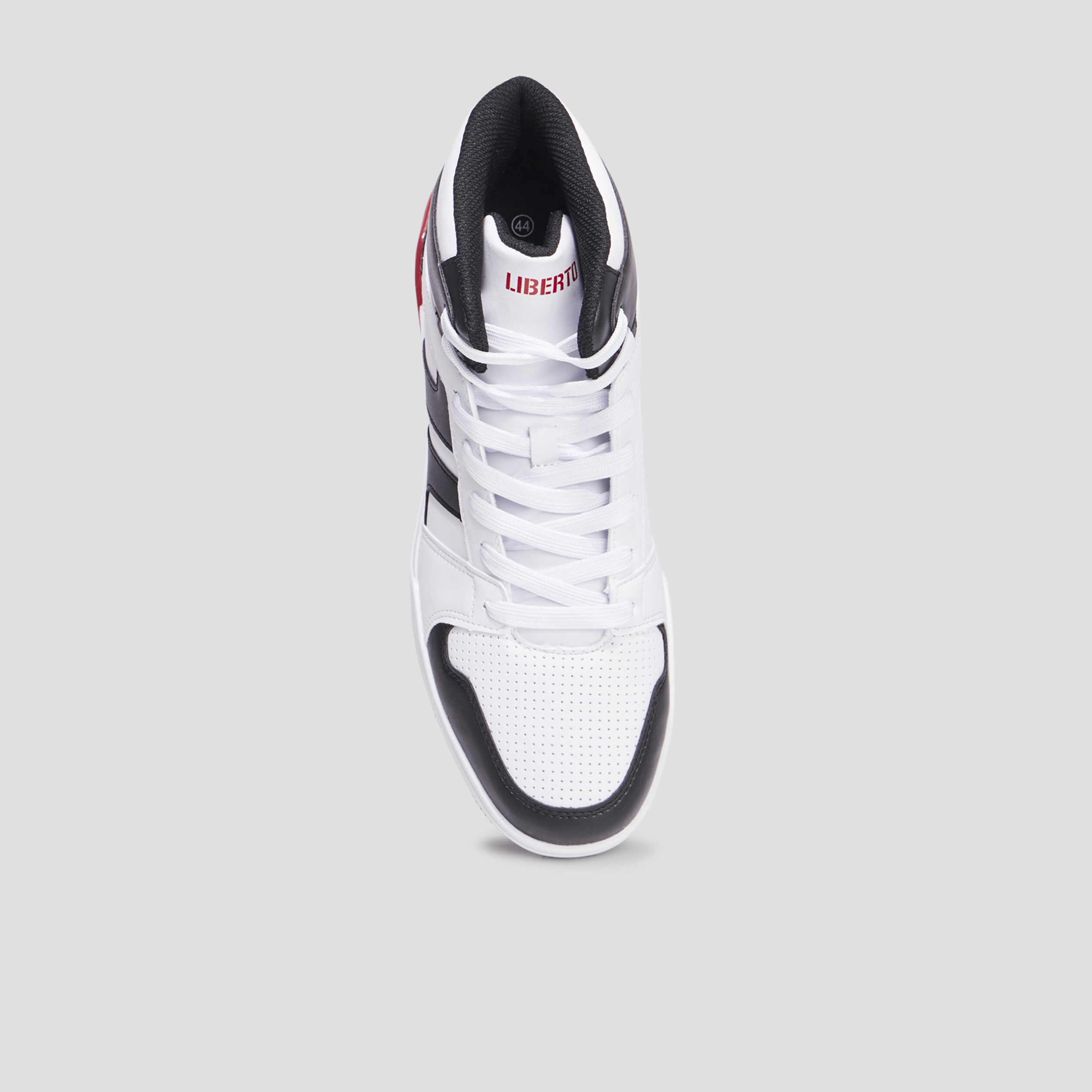 Baskets montantes lacets Liberto Korus blanc homme La Halle