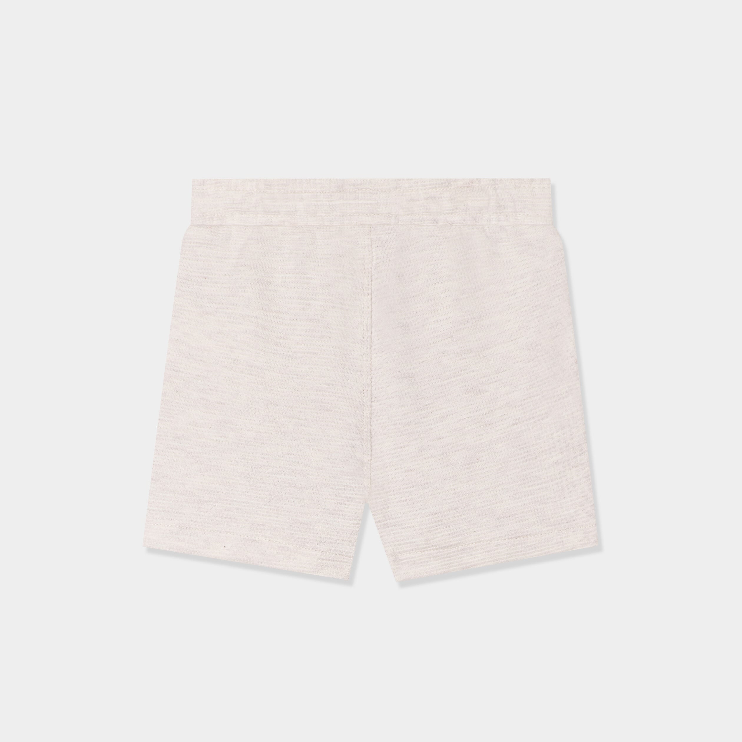 Short avec noeud taille &eacute;lastiqu&eacute;e coton beige b&eacute;b&eacute; gar&ccedil;on