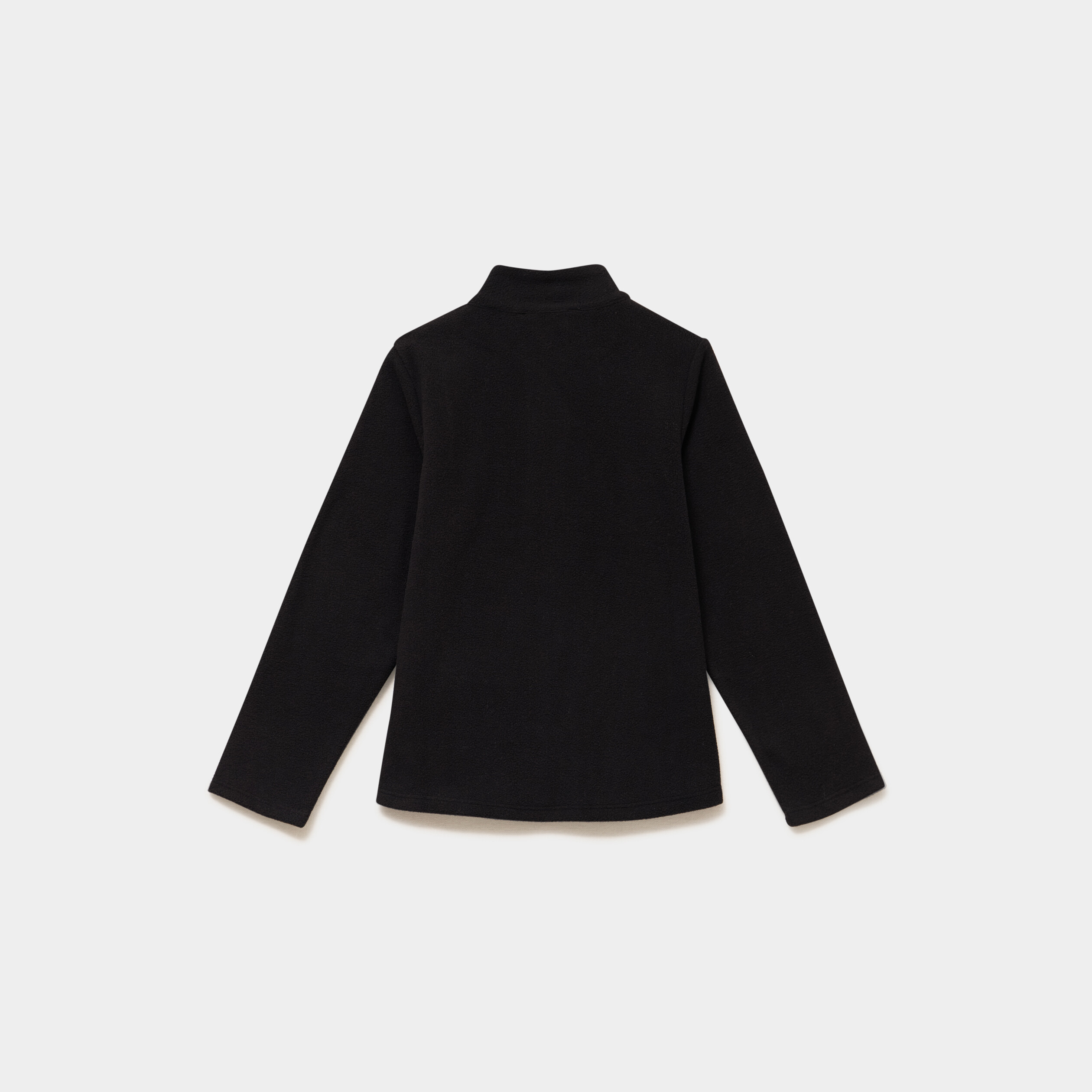 Sweat polaire col camionneur noir mixte