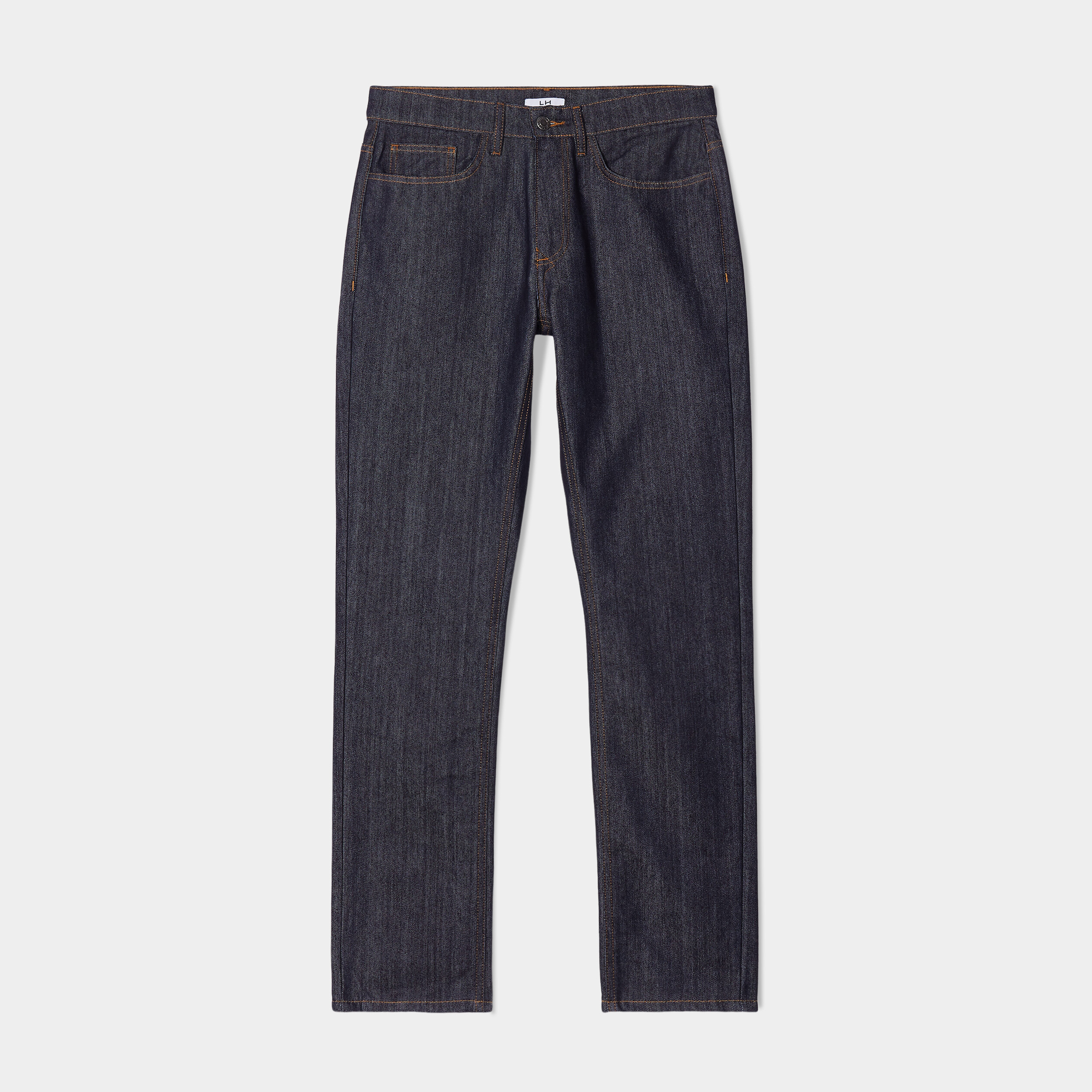 Jeans straight denim 5 poches denim brut homme