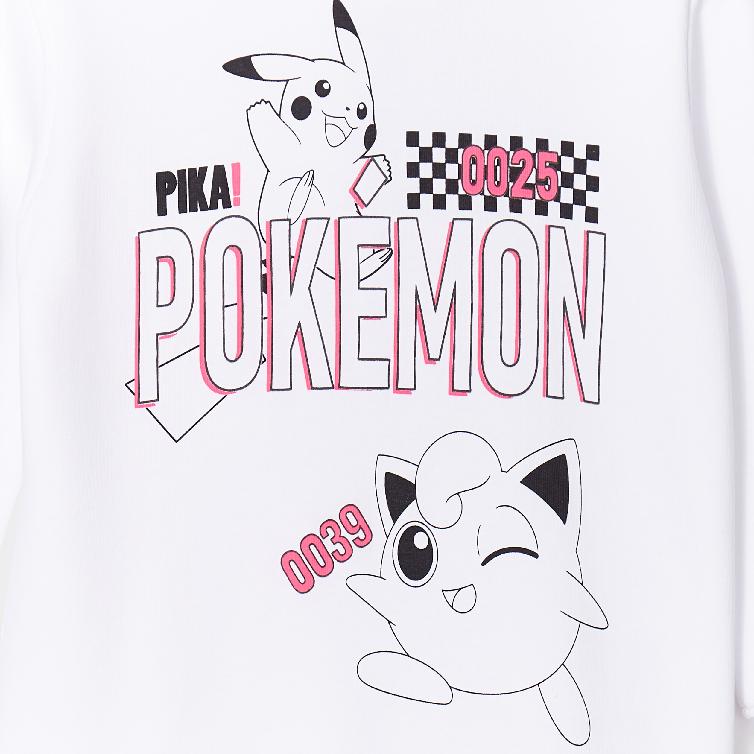 Sweat à capuche hoodie Pokémon Rondoudou blanc fille